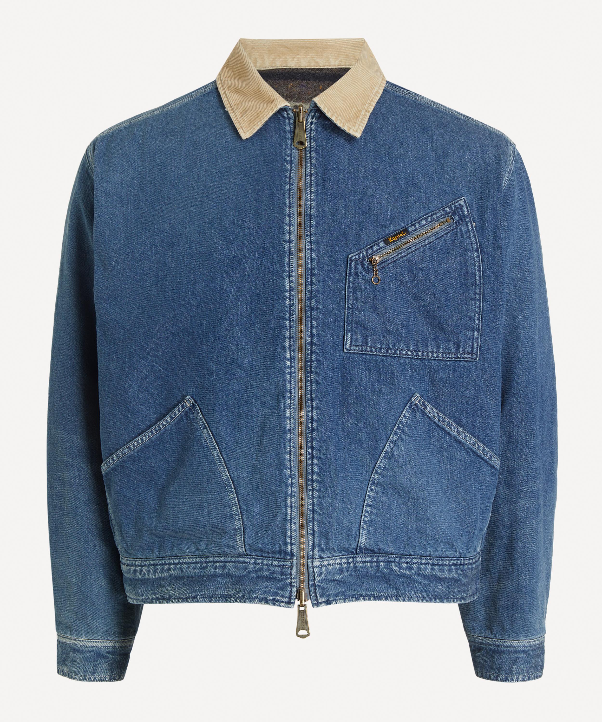 Kapital - Denim Bone Lining Reversible Zip-Up Work Jacket