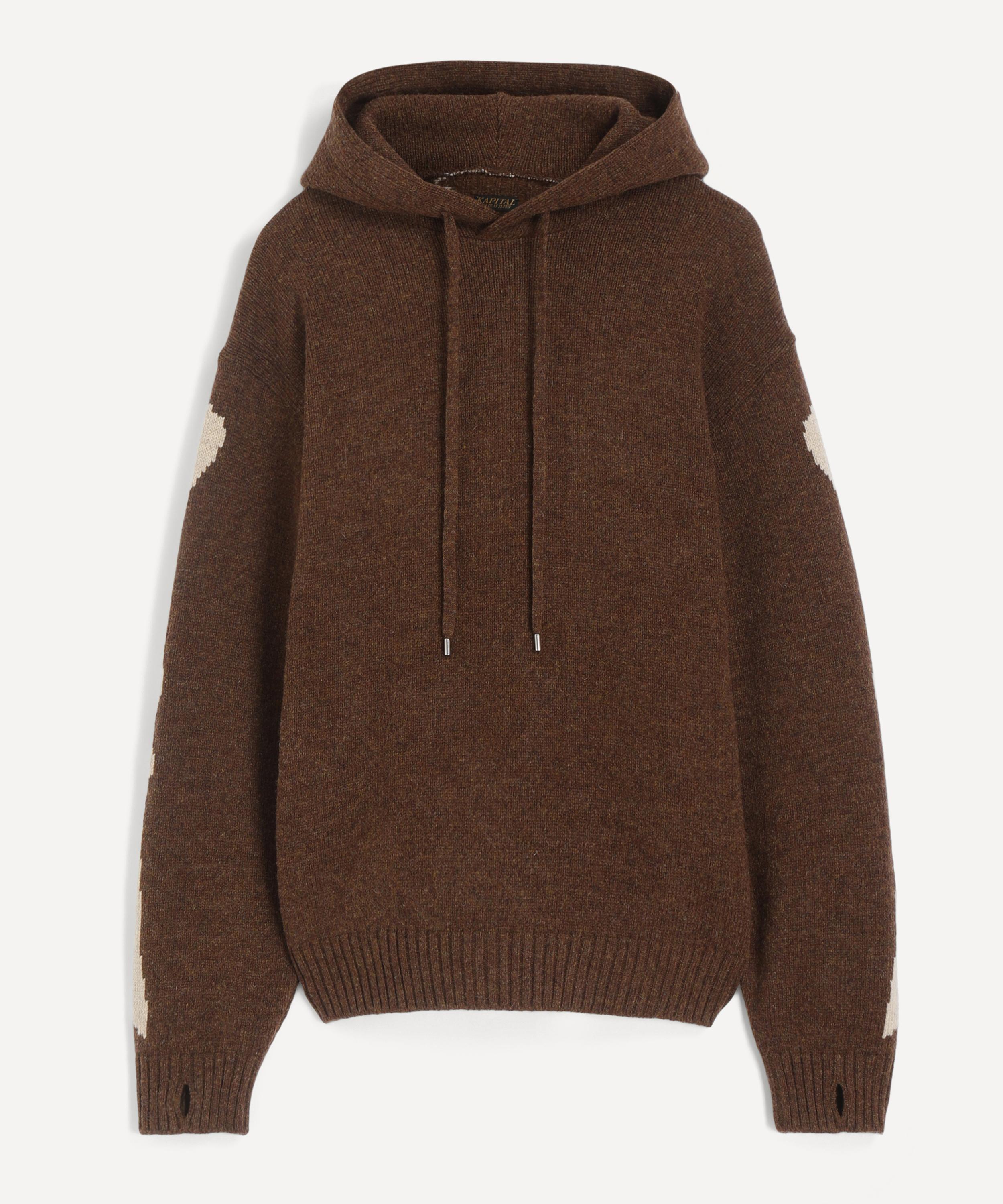Kapital -  Wool Bone Pattern Hoodie