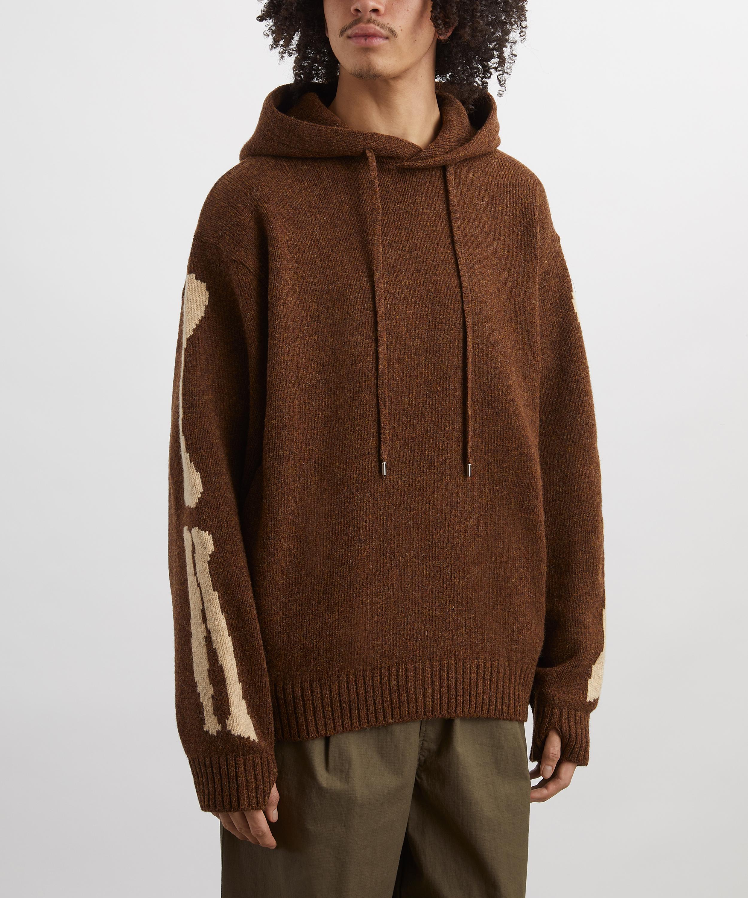Kapital -  Wool Bone Pattern Hoodie image number 2