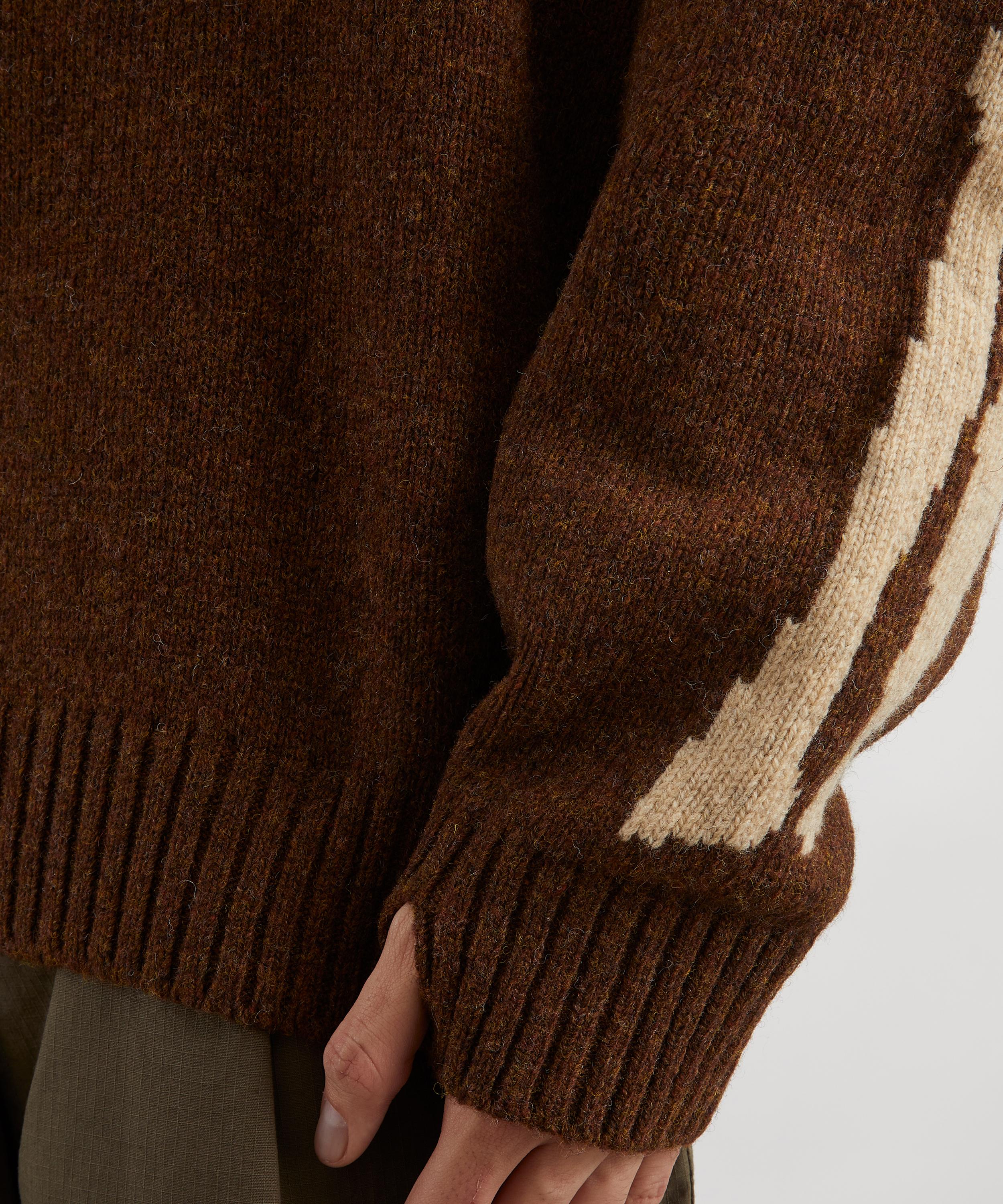 Kapital -  Wool Bone Pattern Hoodie image number 4