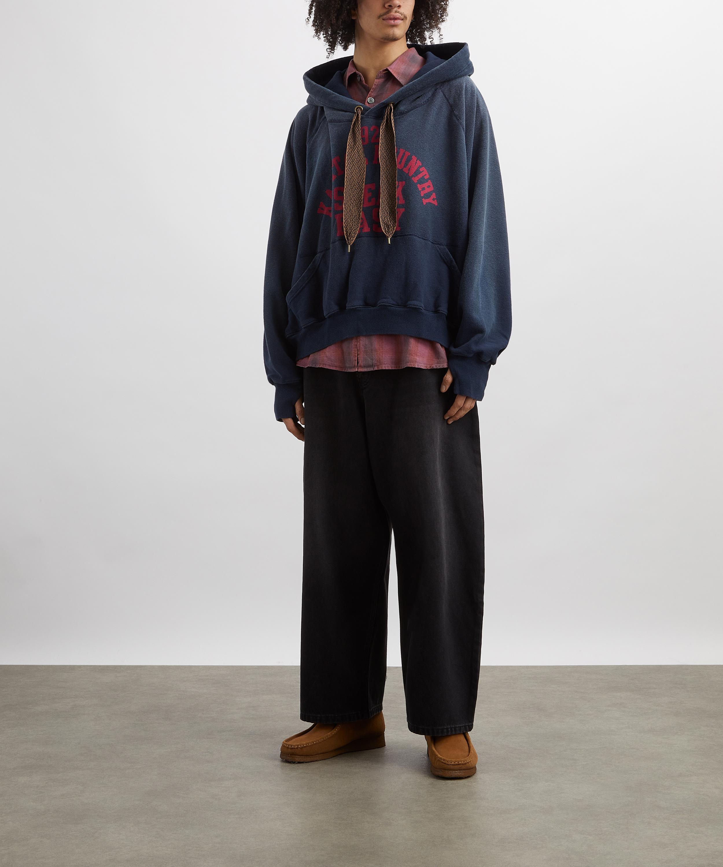 Kapital - Speakeasy College Print Hoodie image number 1