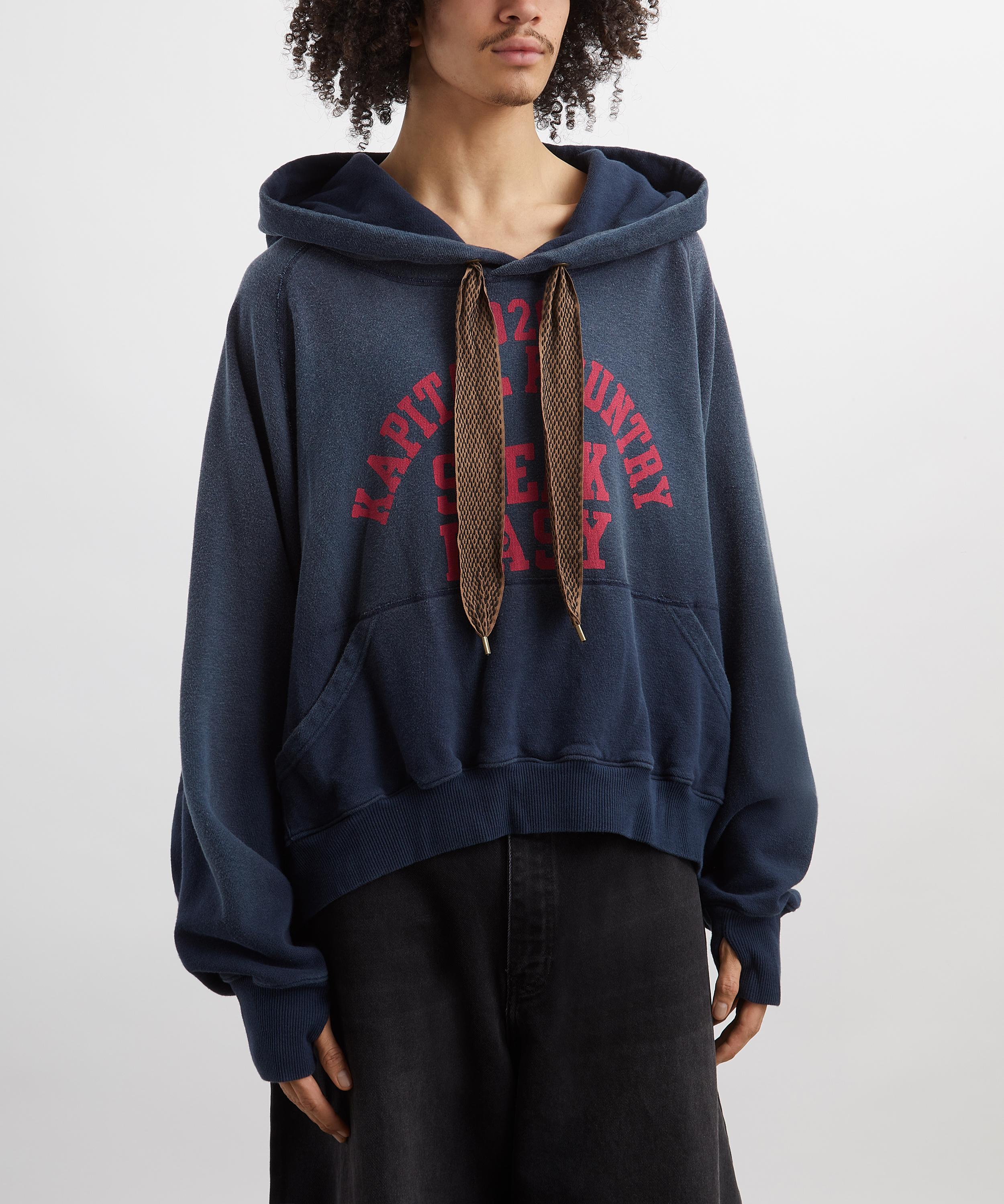 Kapital - Speakeasy College Print Hoodie image number 2
