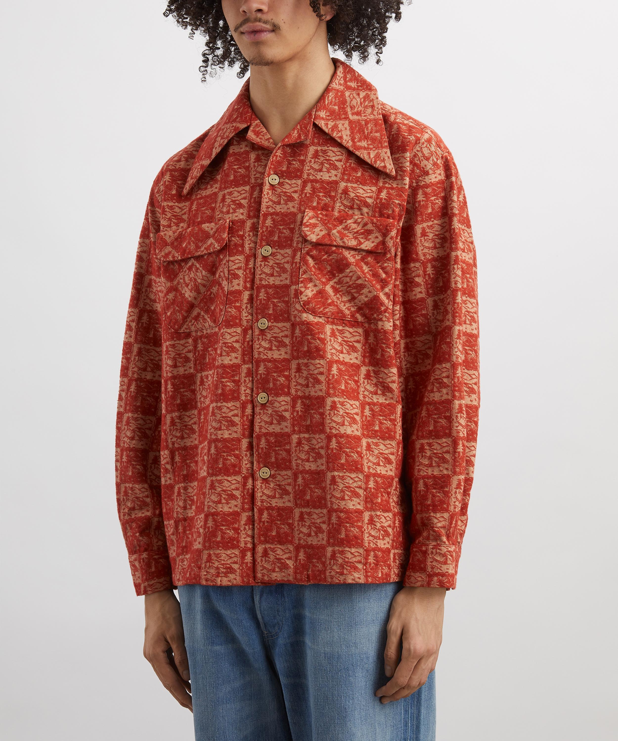 Kapital - CAMP Jacquard Flannel Shirt image number 2