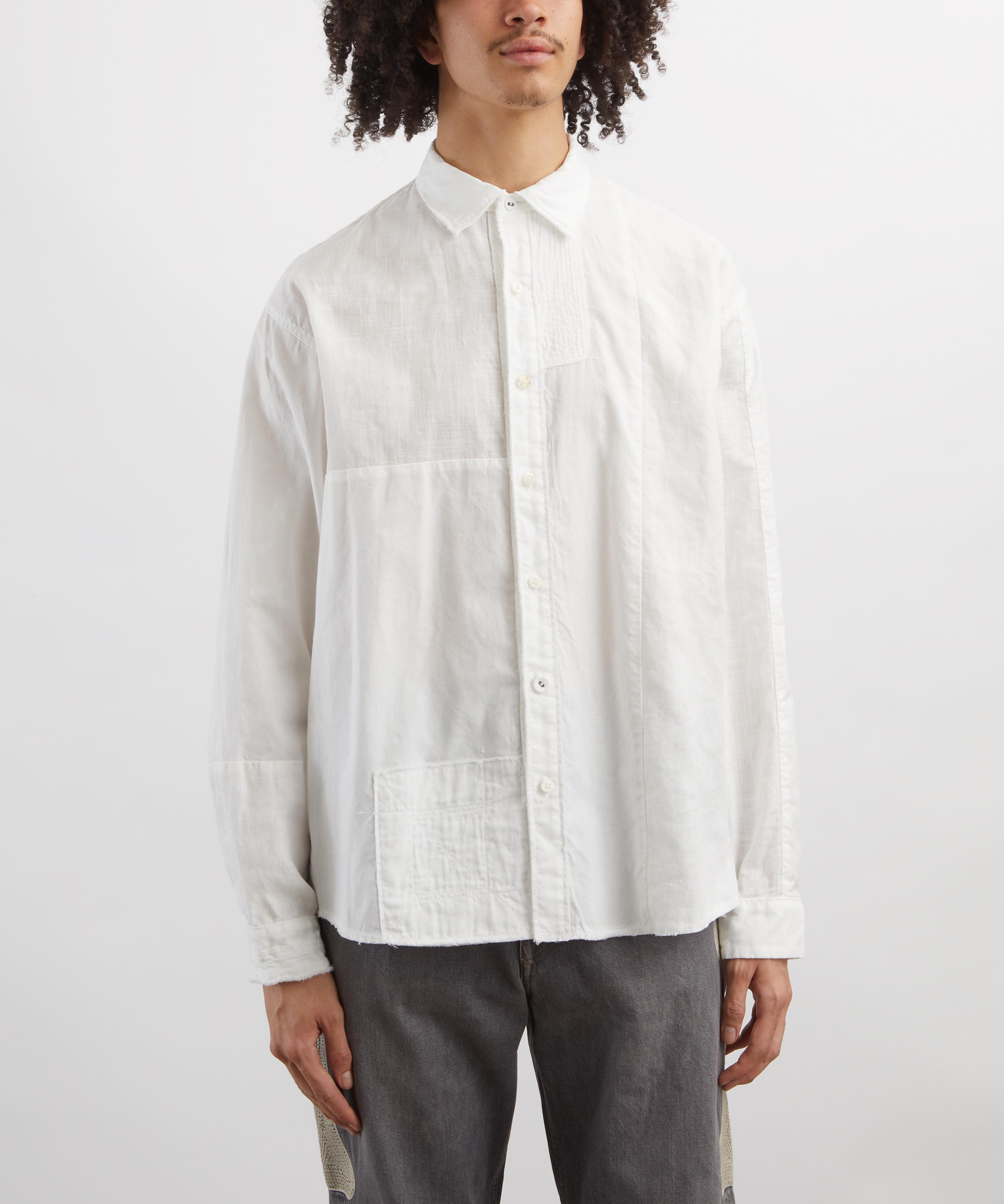 Kapital - Cotton Linen Patchwork Shirt image number 2