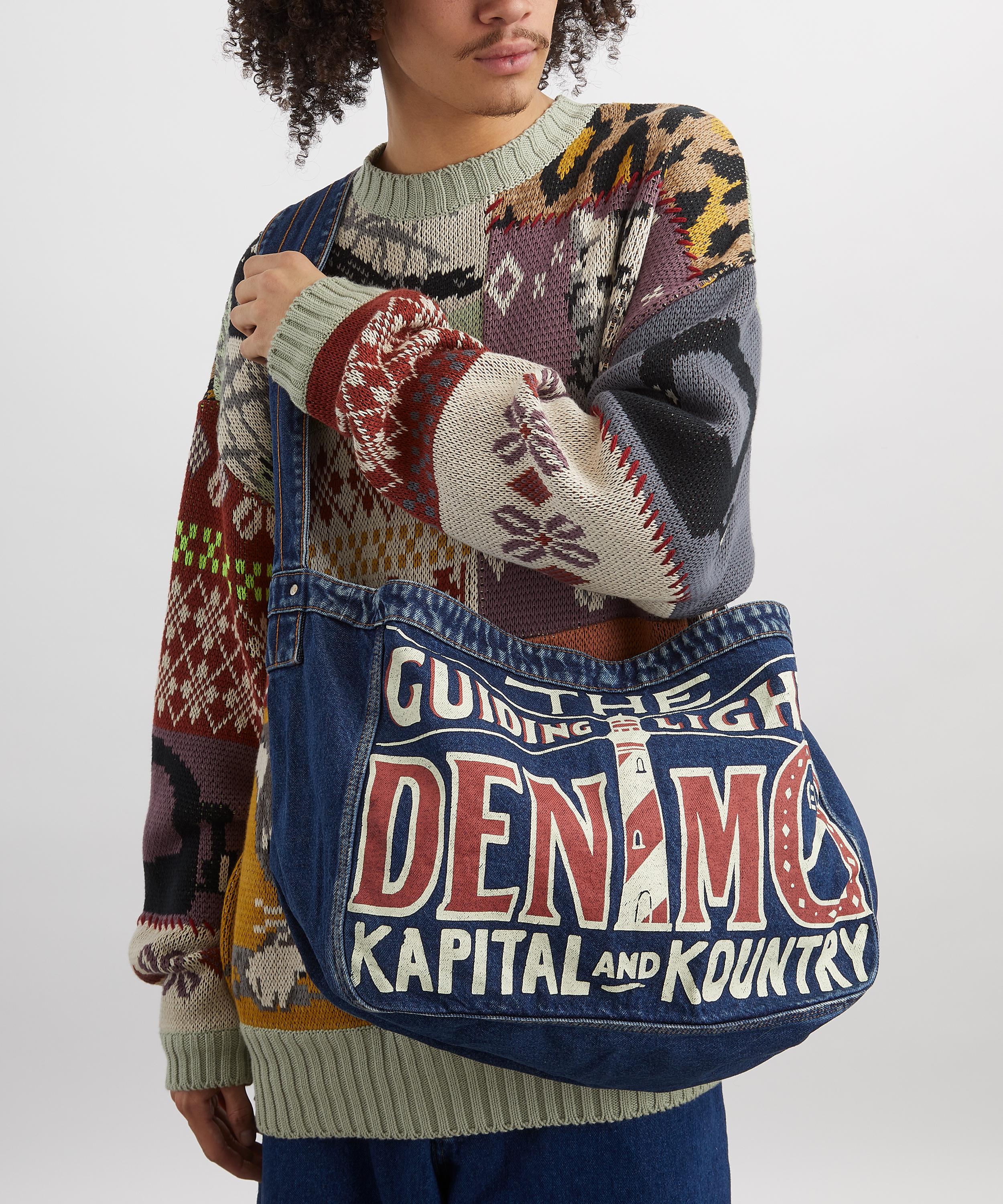 Kapital - Denim Newspaper Tote Bag image number 1