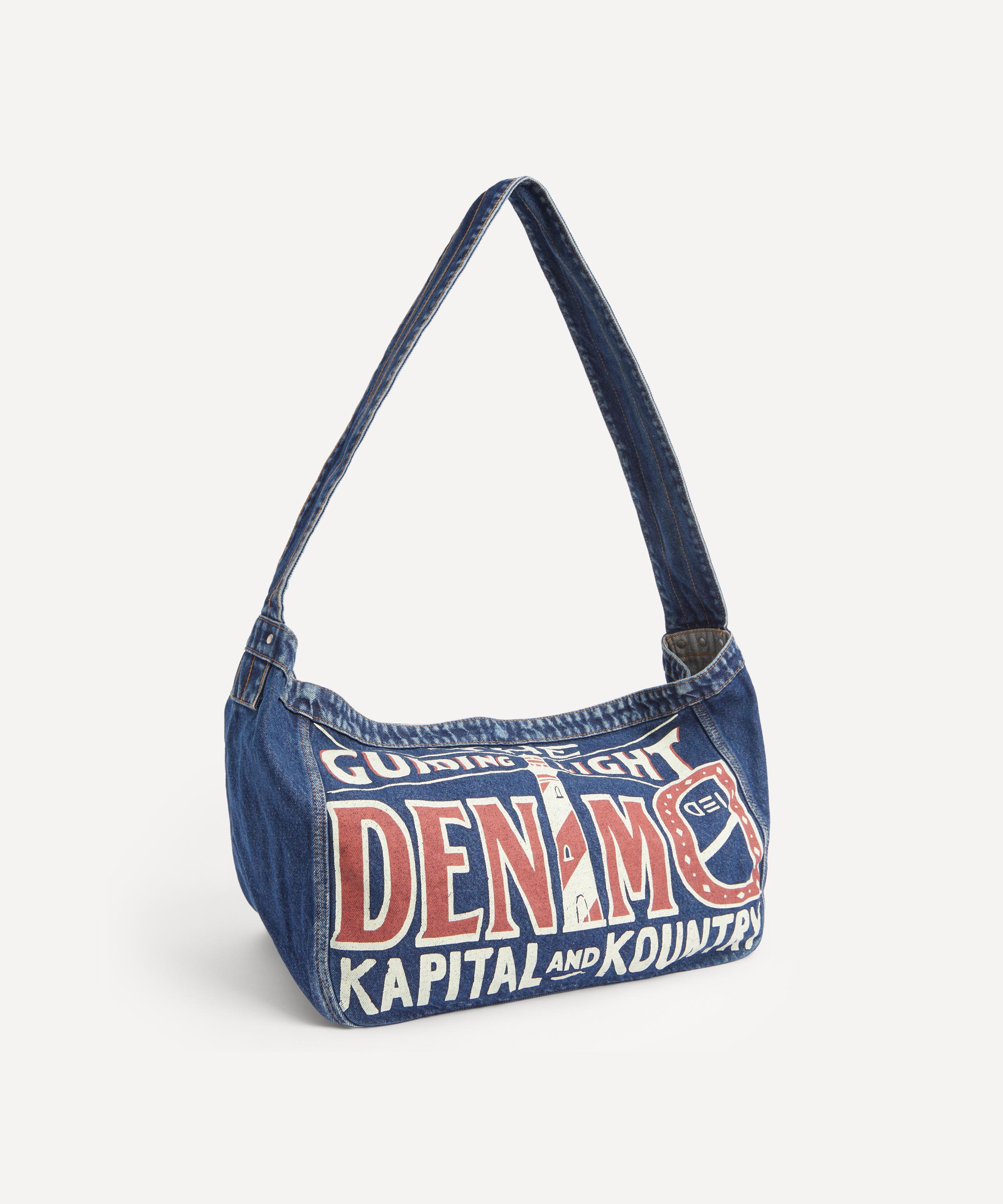 Kapital - Denim Newspaper Tote Bag image number 2