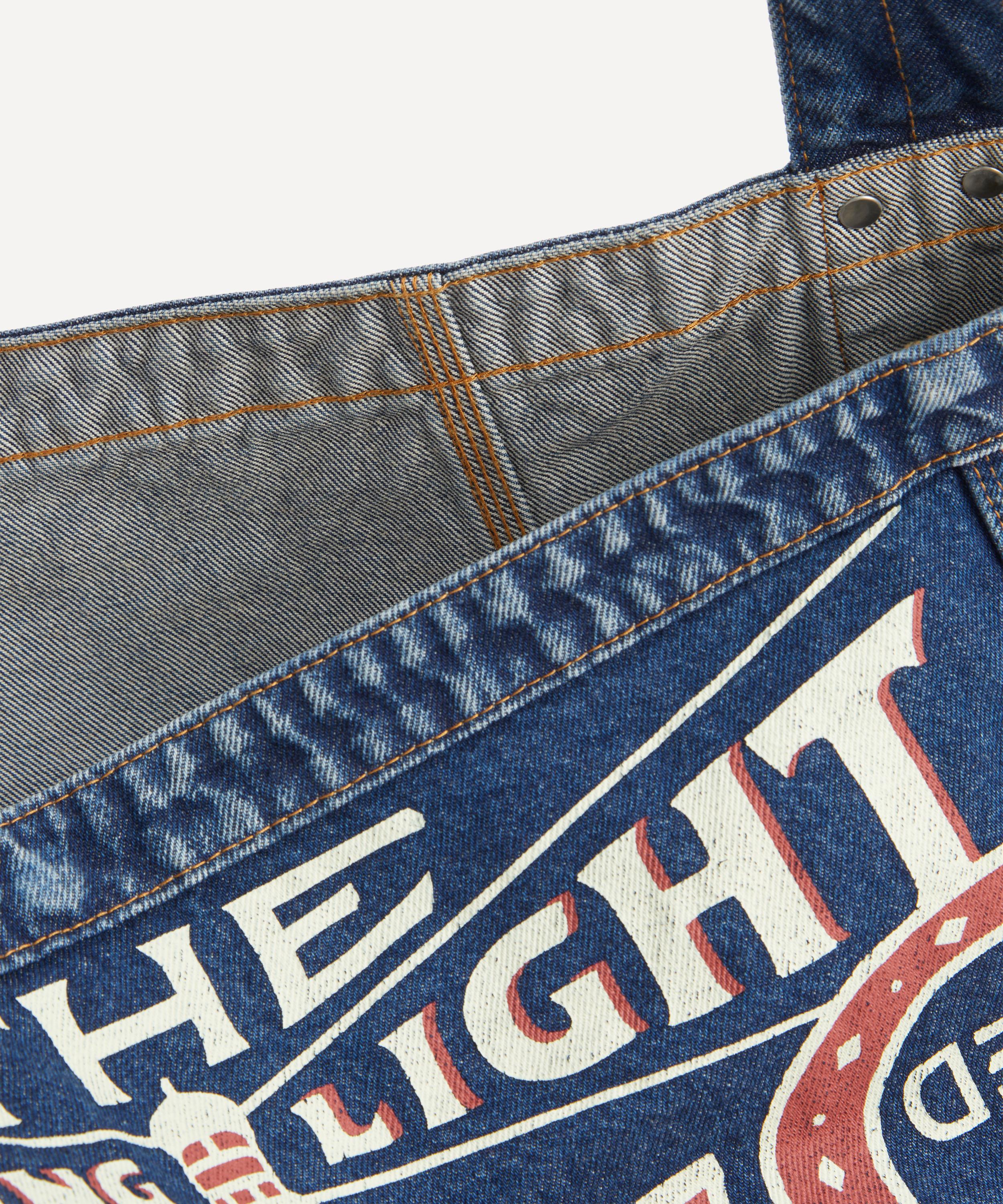 Kapital - Denim Newspaper Tote Bag image number 5