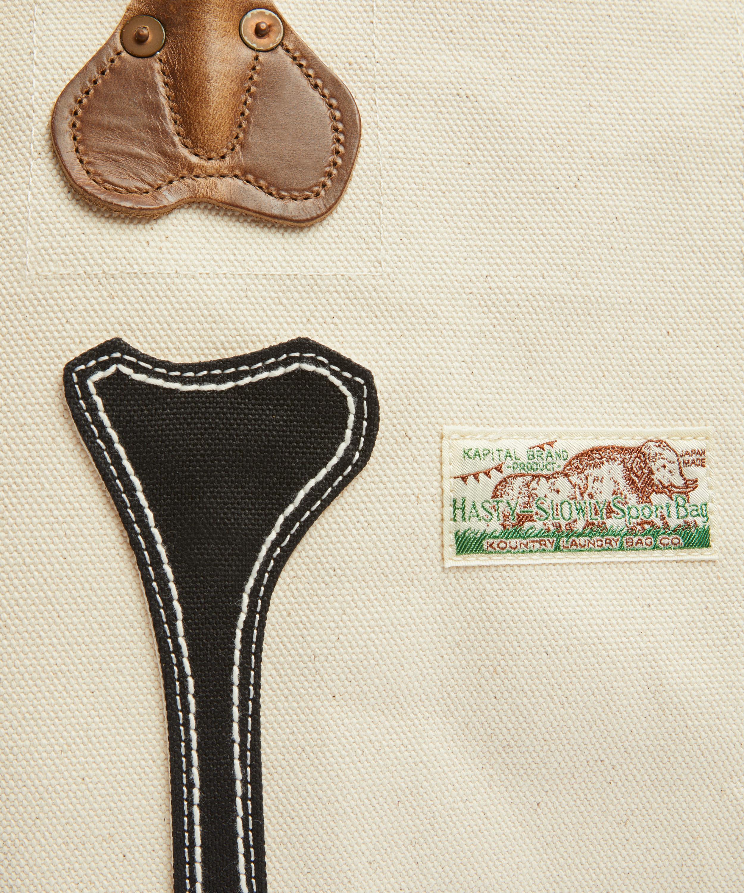 Kapital - KOTSU KOTSU Canvas Tote Bag image number 4