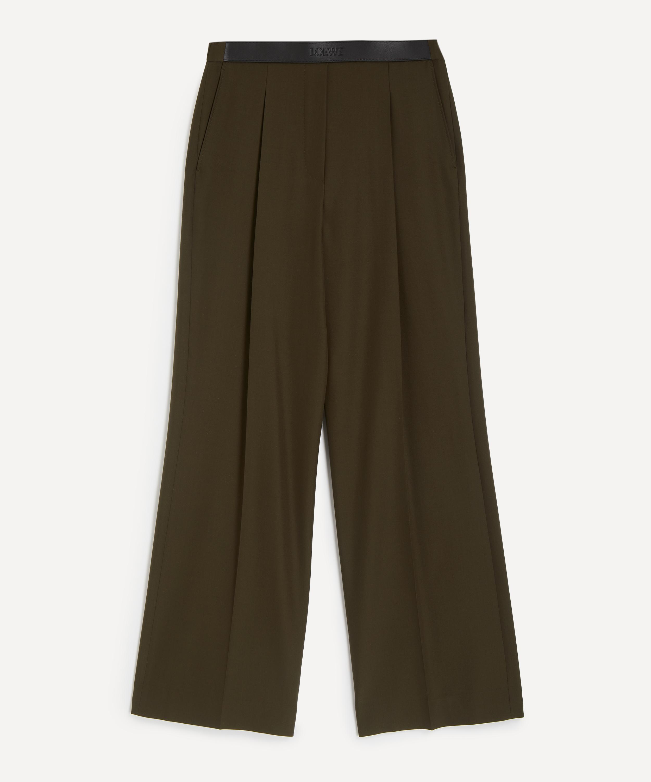 Loewe - Khaki Wool Trousers