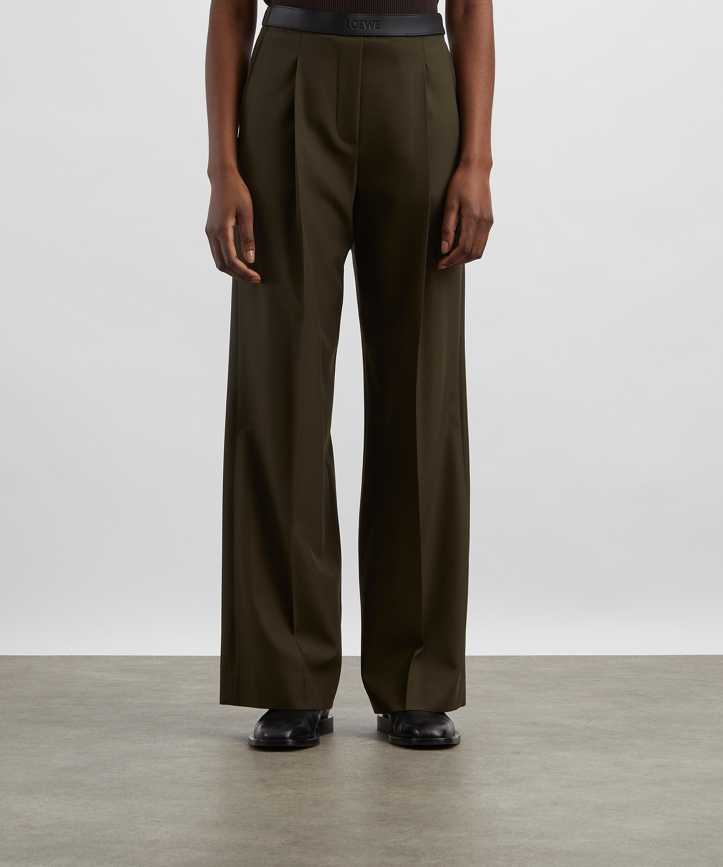 Loewe - Khaki Wool Trousers image number 2