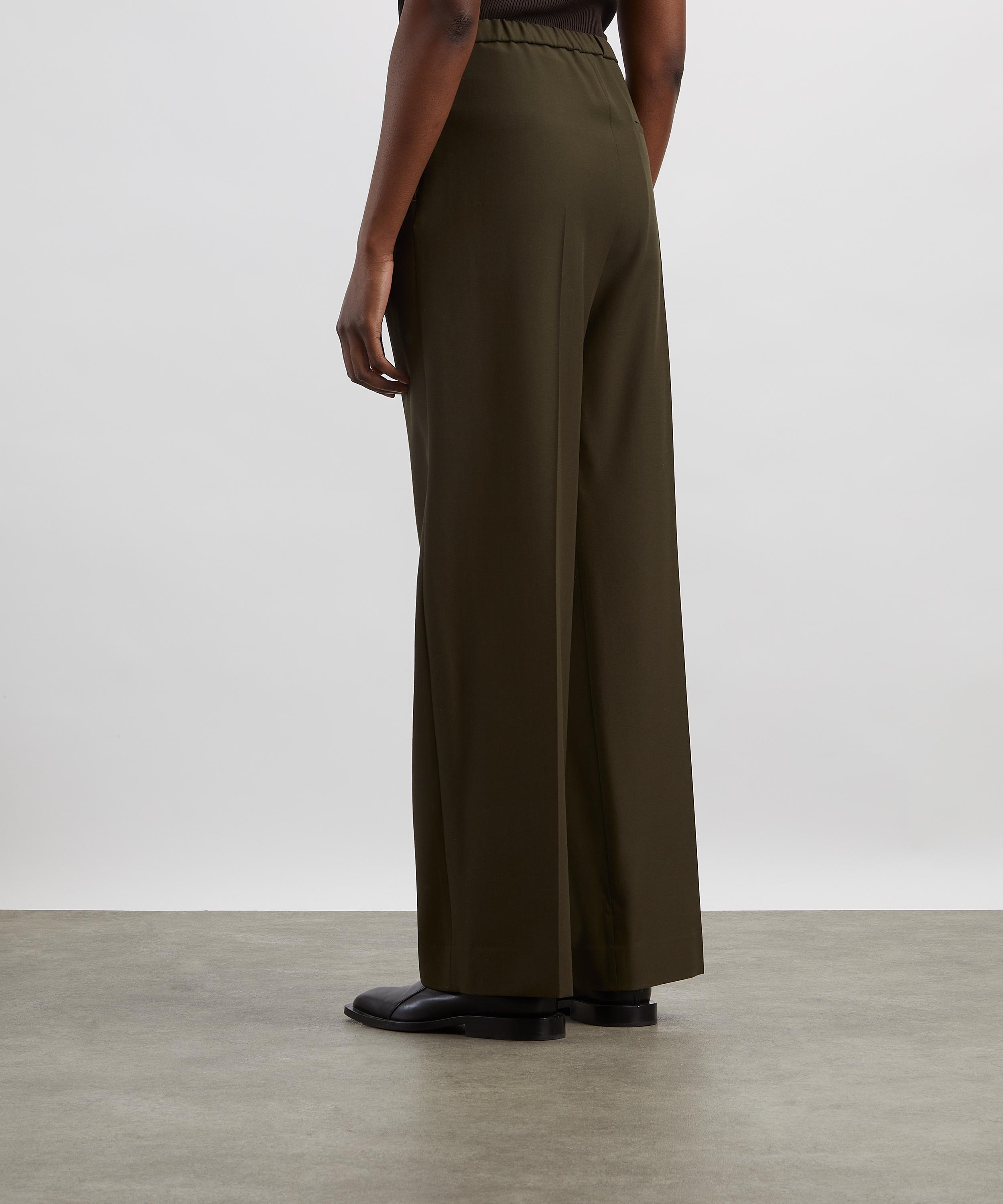 Loewe - Khaki Wool Trousers image number 3