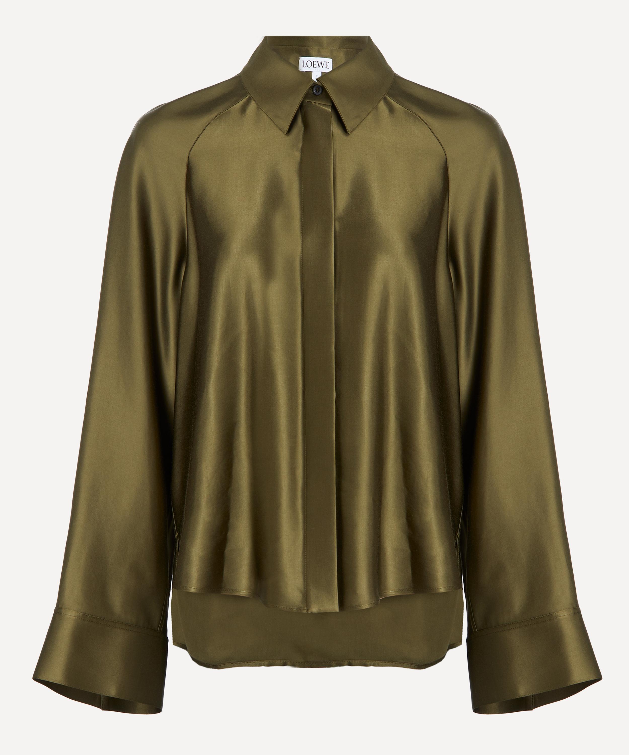 Loewe - Khaki Green Cape Shirt