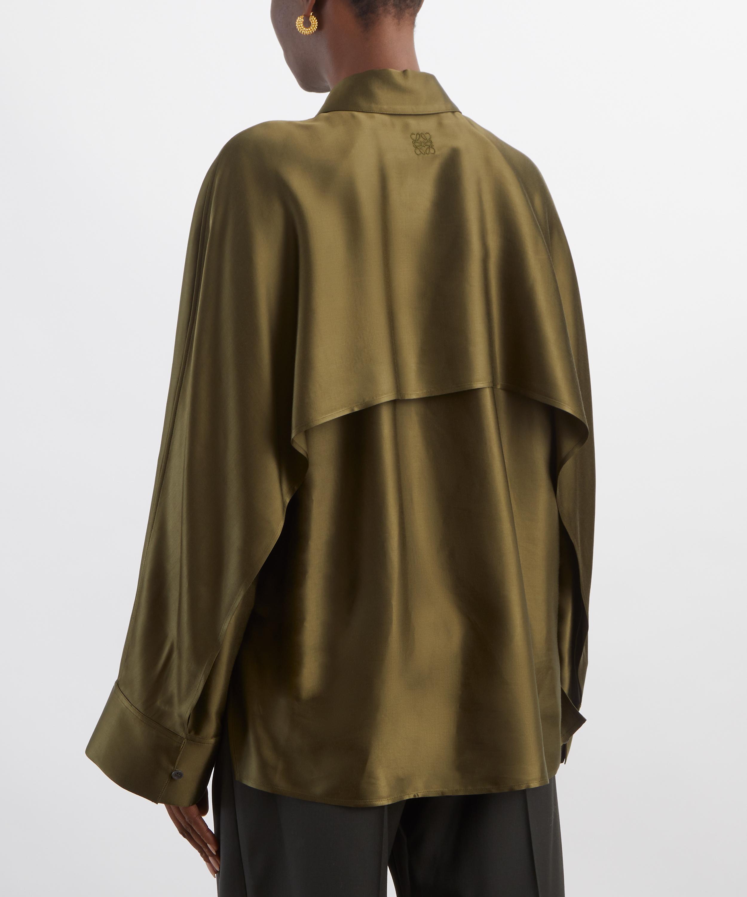 Loewe - Khaki Green Cape Shirt image number 3