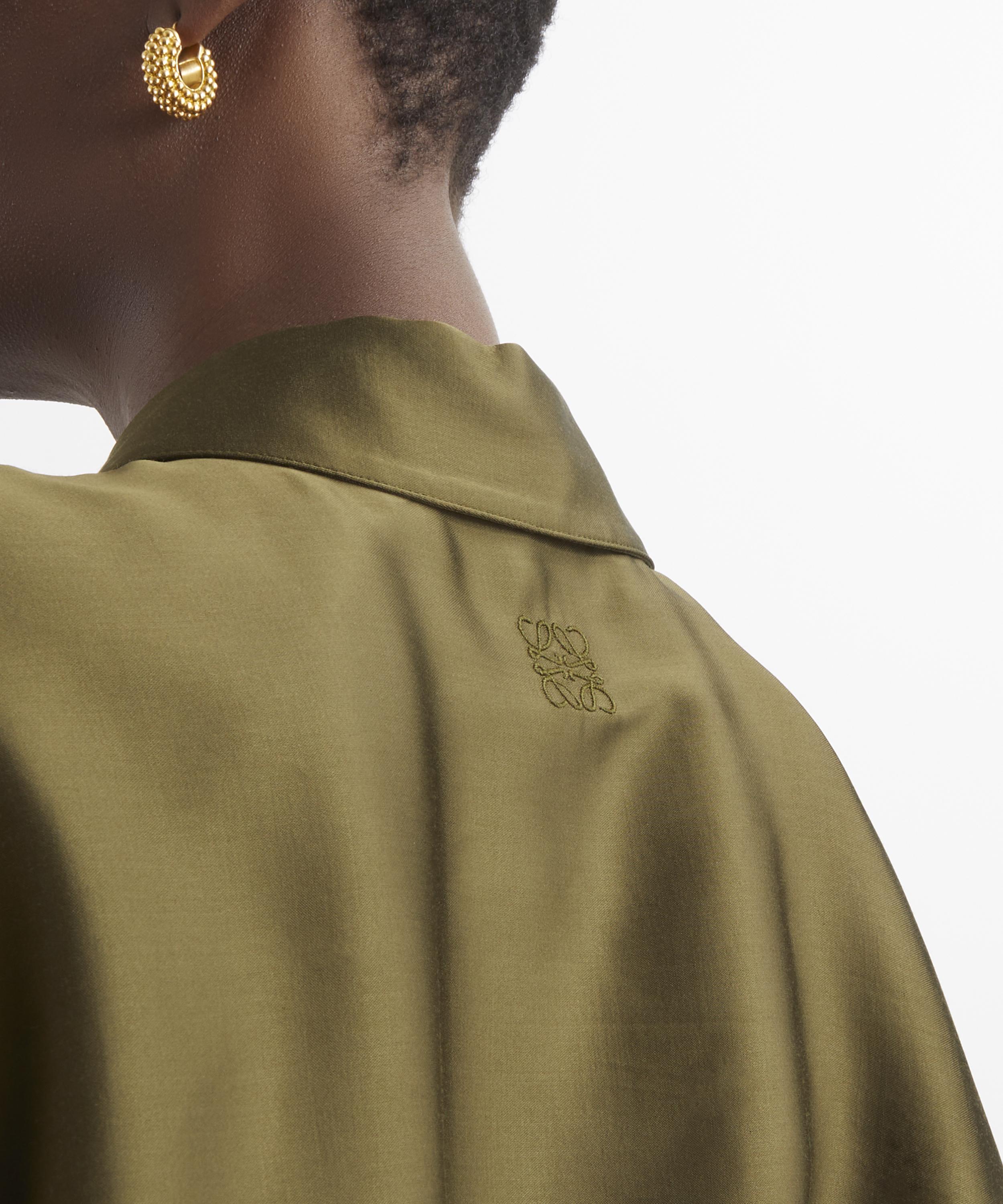 Loewe - Khaki Green Cape Shirt image number 4