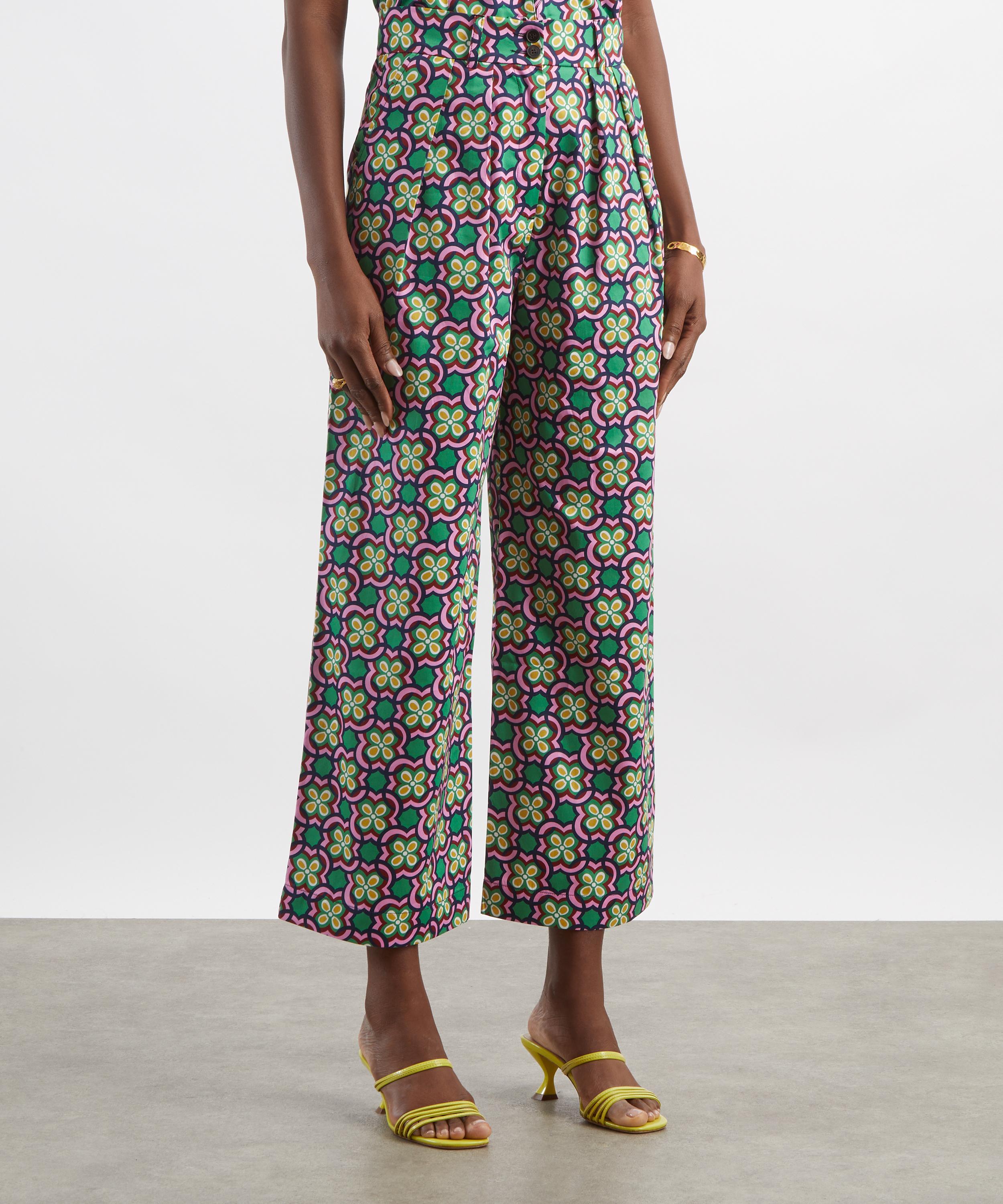 Maria de la Orden - Chestnut Liberty Daisy Link Trousers image number 2