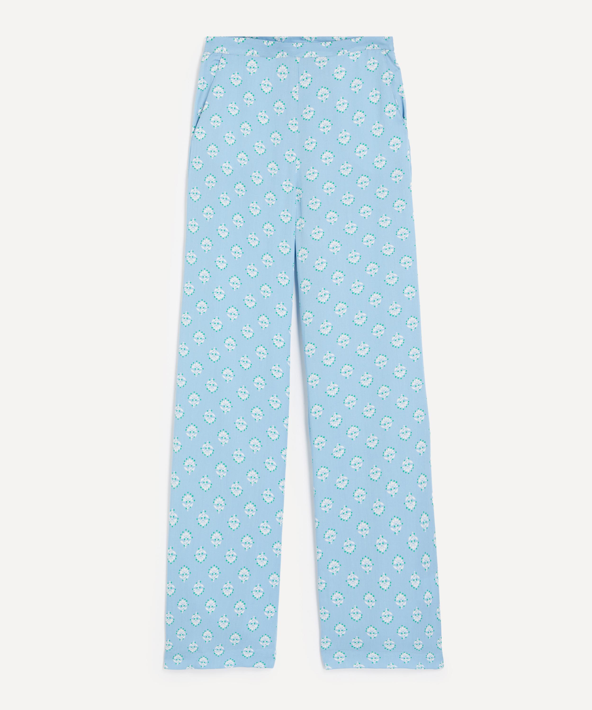 Maria de la Orden - Lova Blue Flowers Trousers