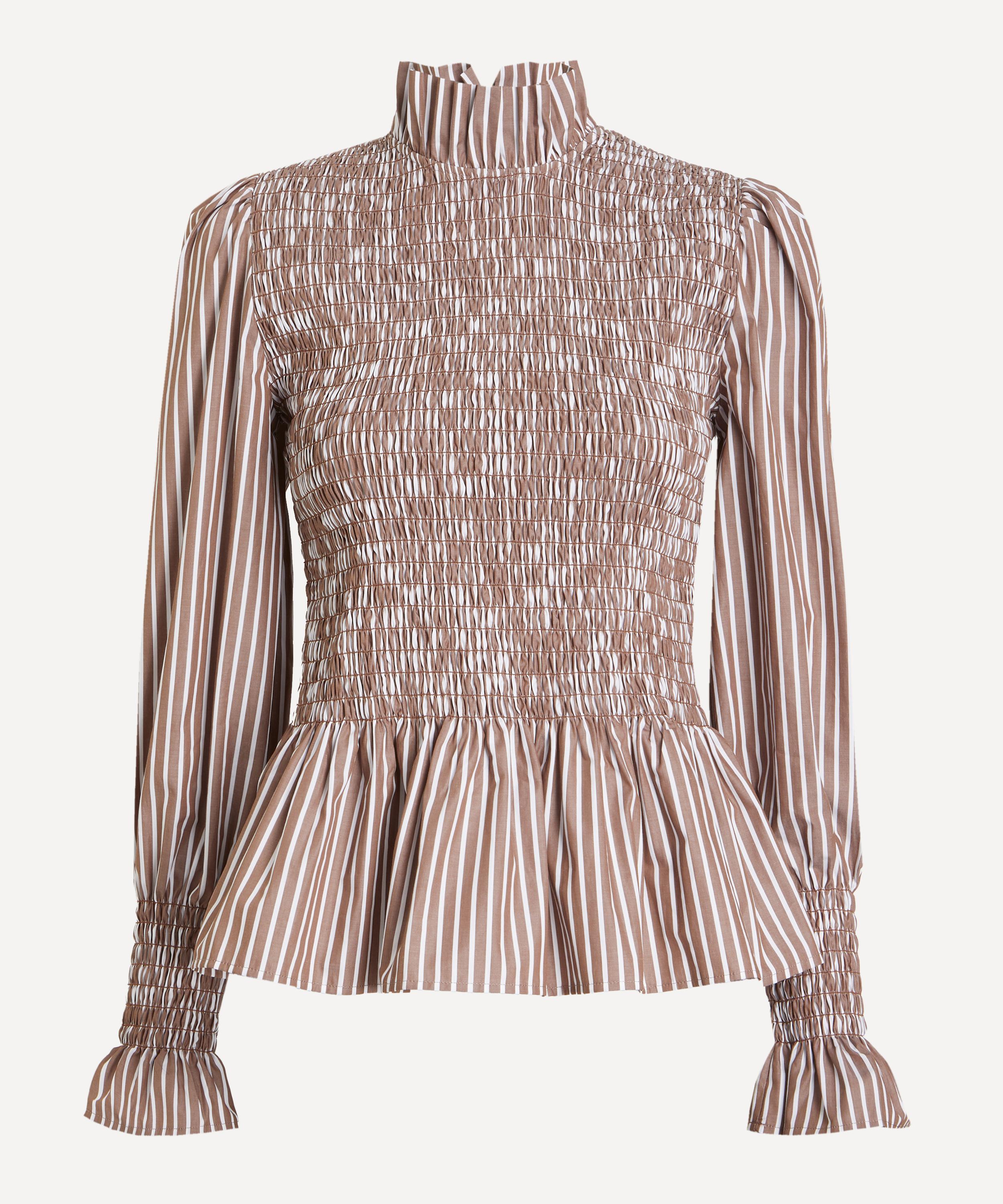 Maria de la Orden - Aleria Brown Stripes Top