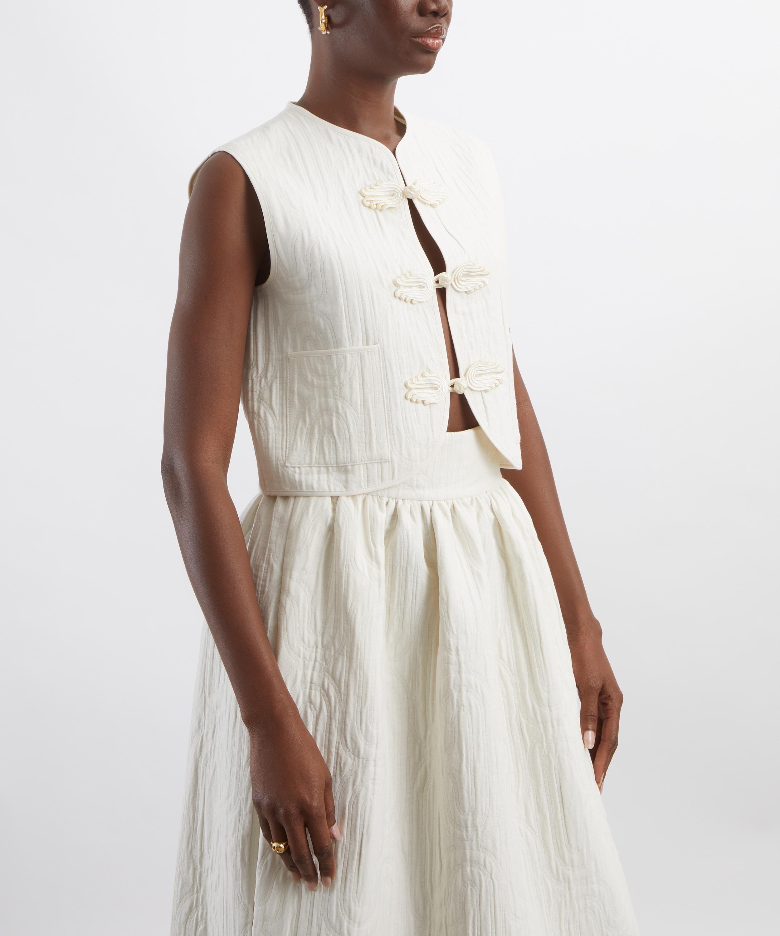 Maria de la Orden - White Vienna Vest image number 2