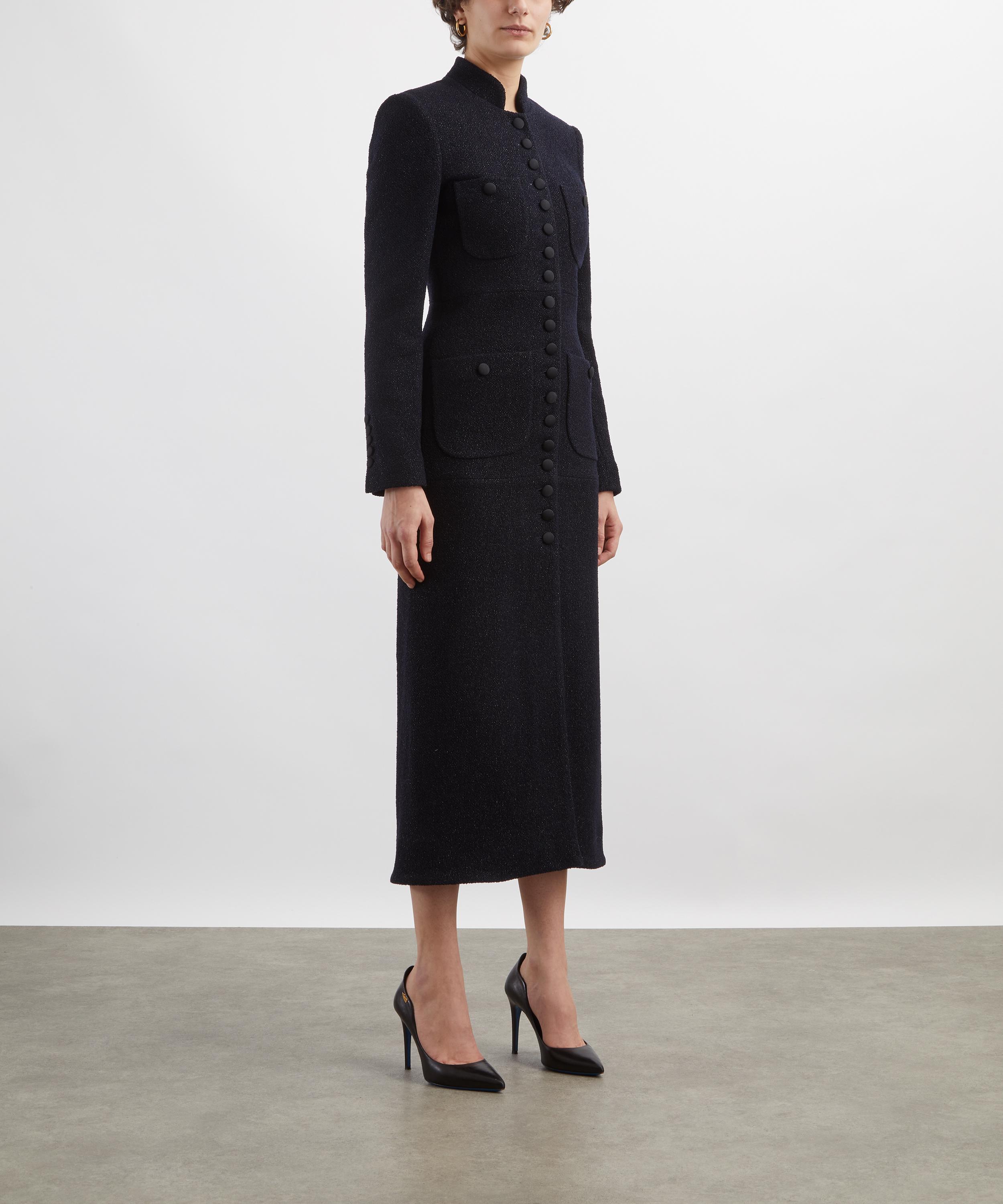 Liberowe - Navy Imperial Wool Tweed Coat image number 2