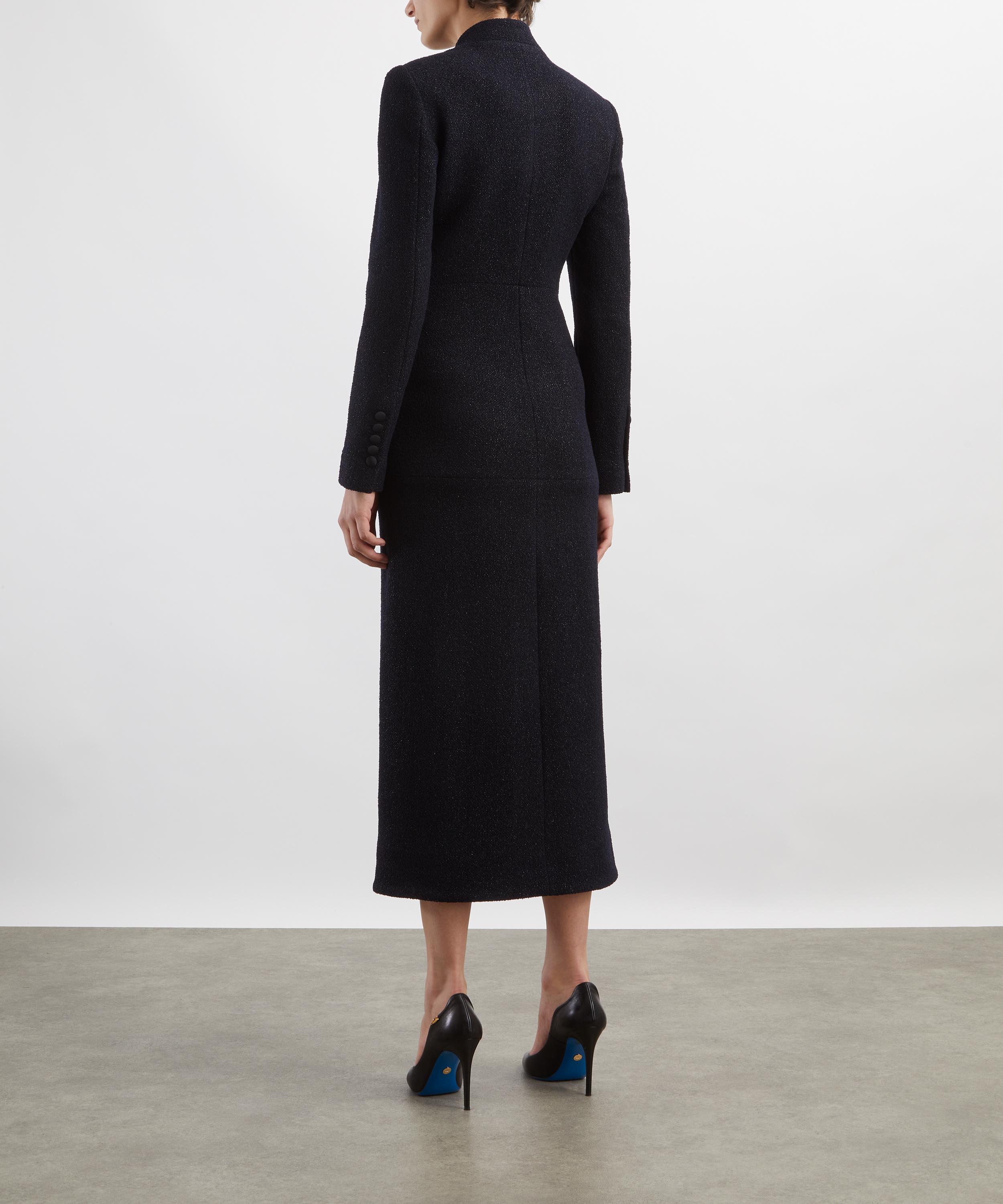 Liberowe - Navy Imperial Wool Tweed Coat image number 3