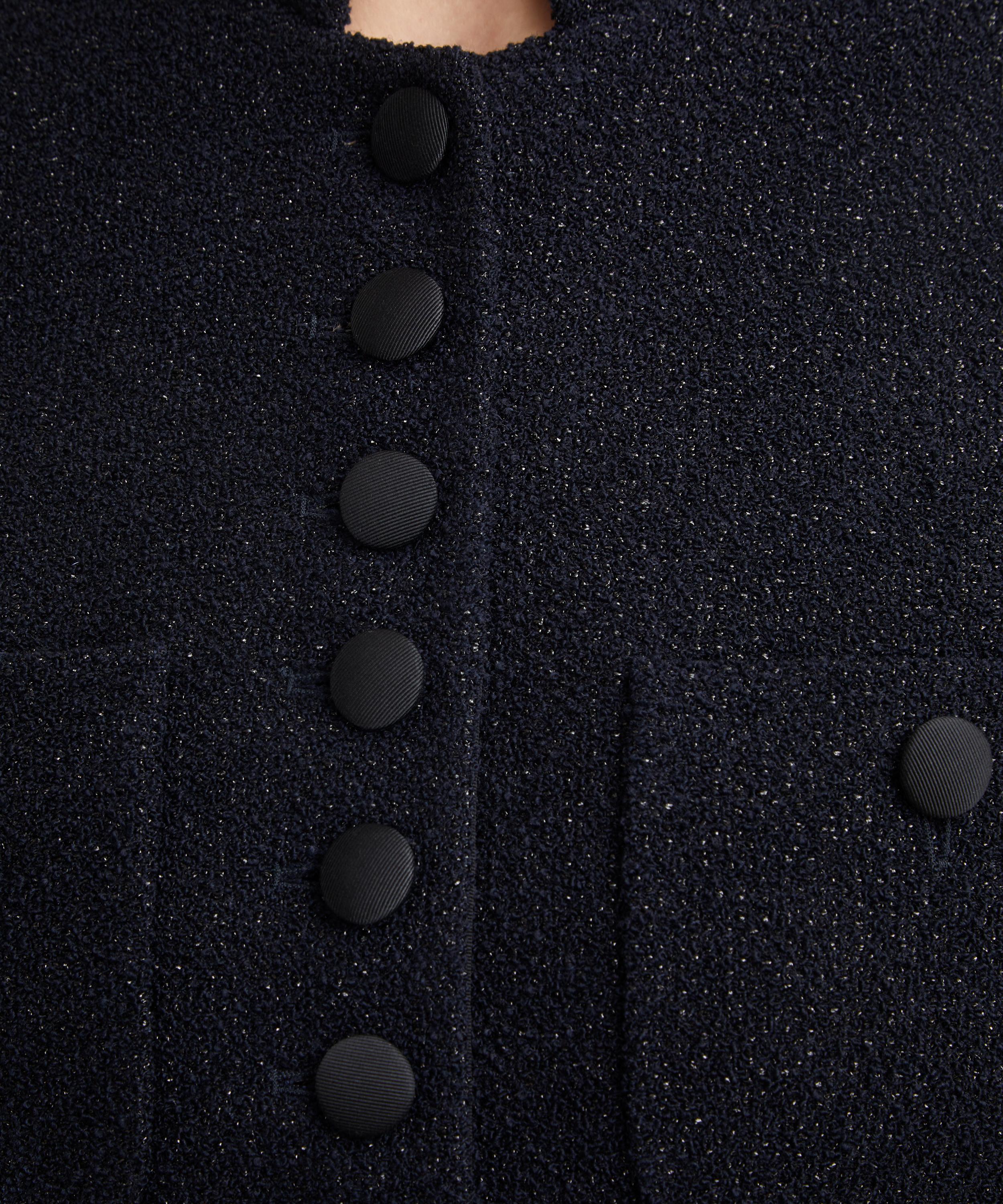 Liberowe - Navy Imperial Wool Tweed Coat image number 4