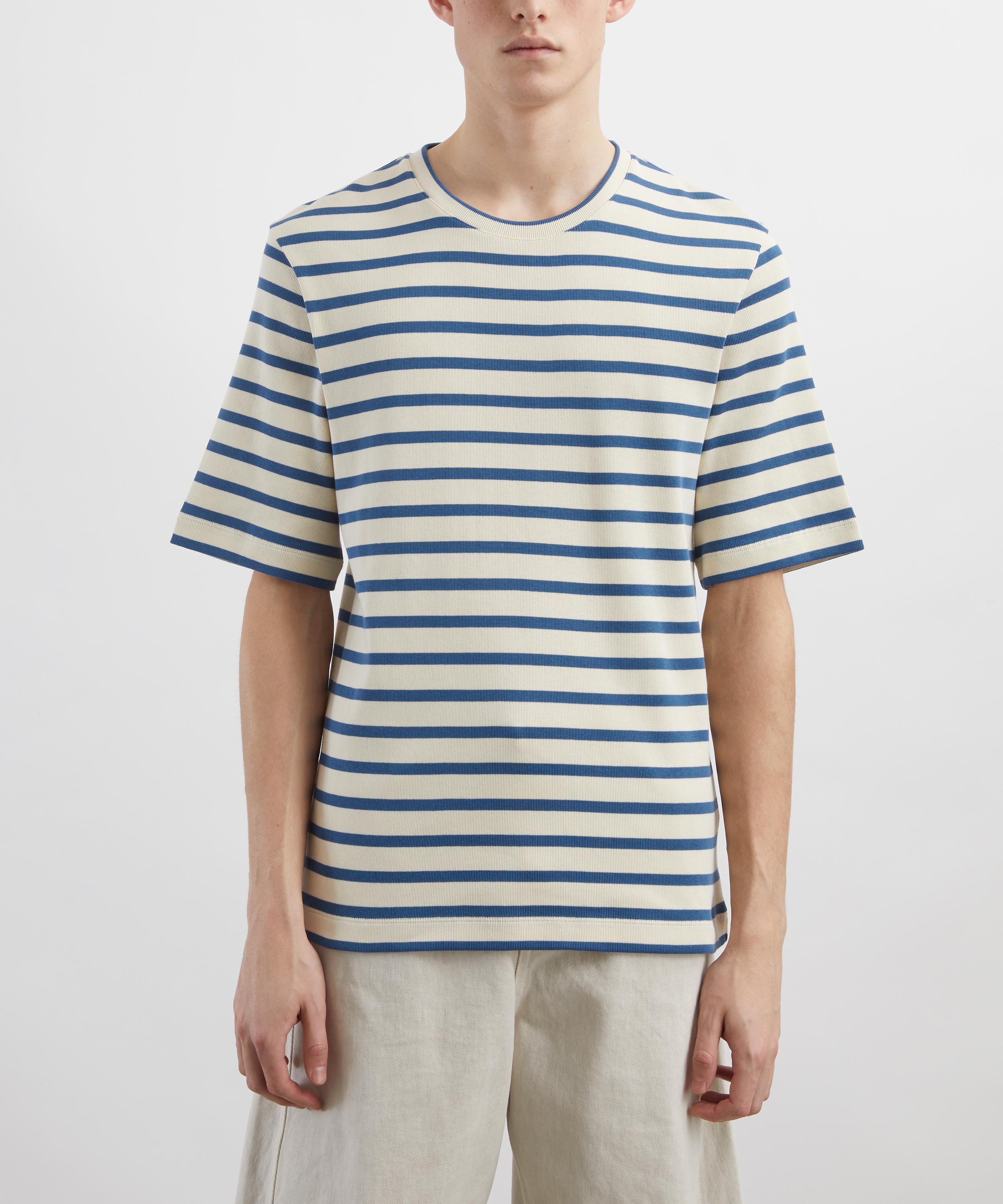 Jil Sander - Short-Sleeve Striped Cotton T-Shirt image number 2