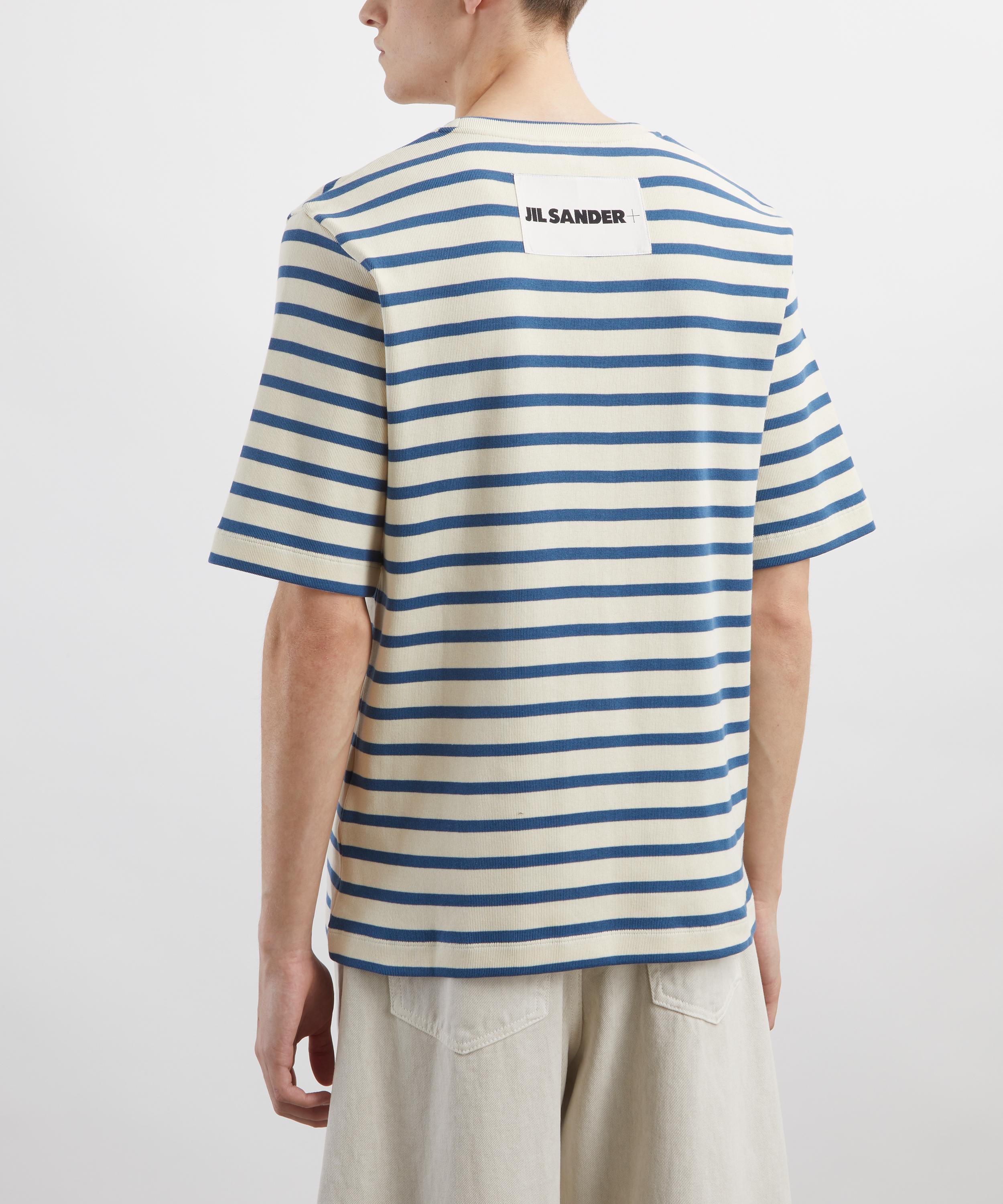 Jil Sander - Short-Sleeve Striped Cotton T-Shirt image number 3