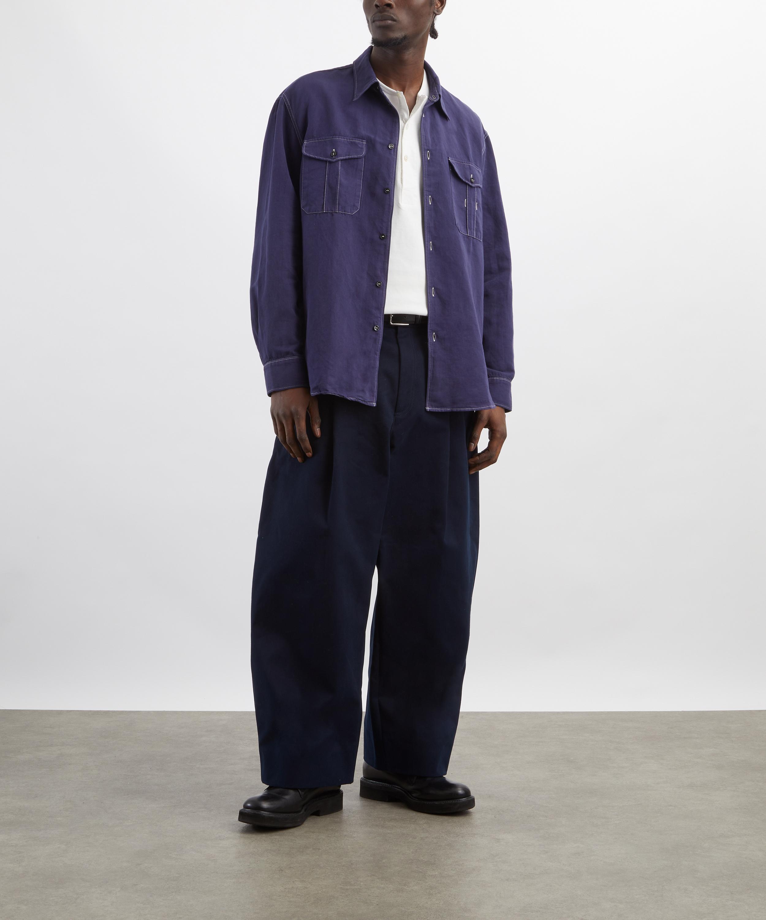 Studio Nicholson - Louro Indigo Shirt image number 1