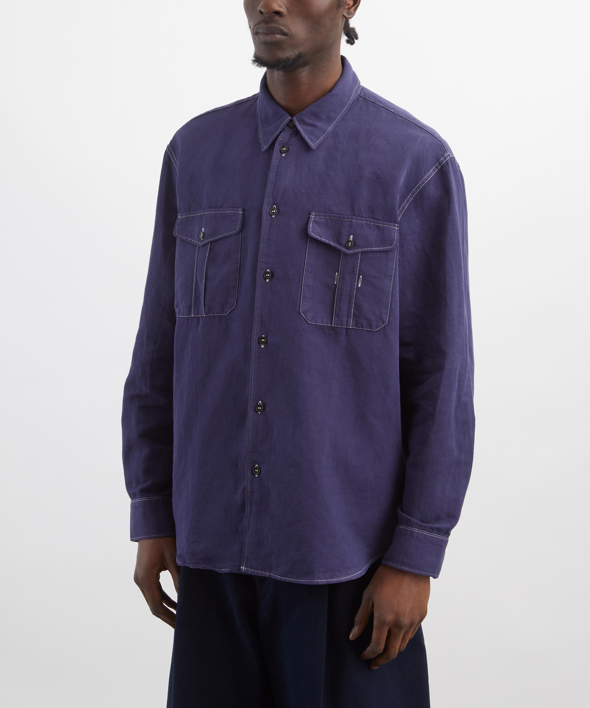 Studio Nicholson - Louro Indigo Shirt image number 2