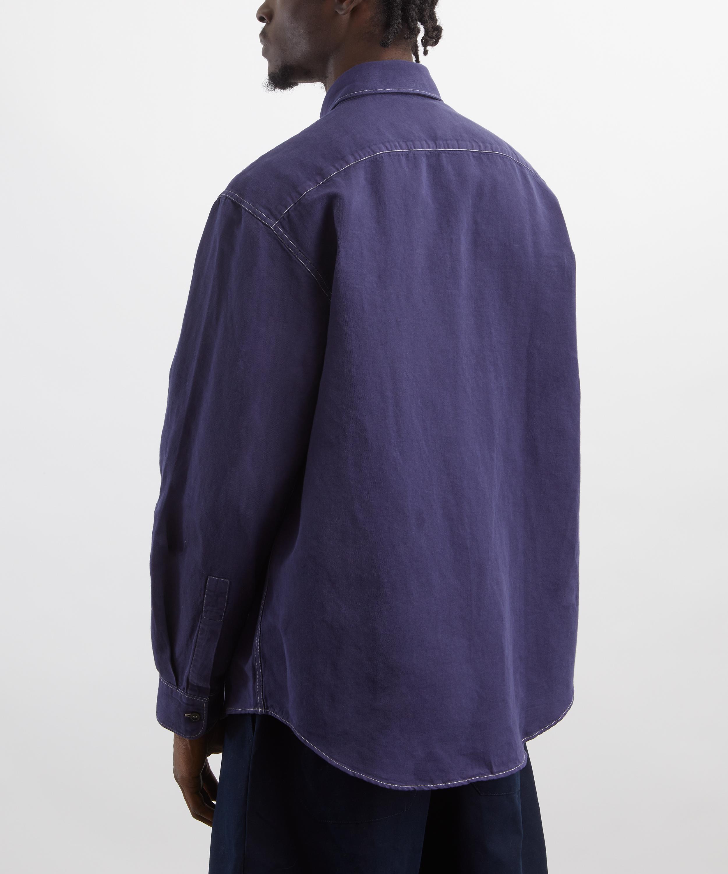 Studio Nicholson - Louro Indigo Shirt image number 3
