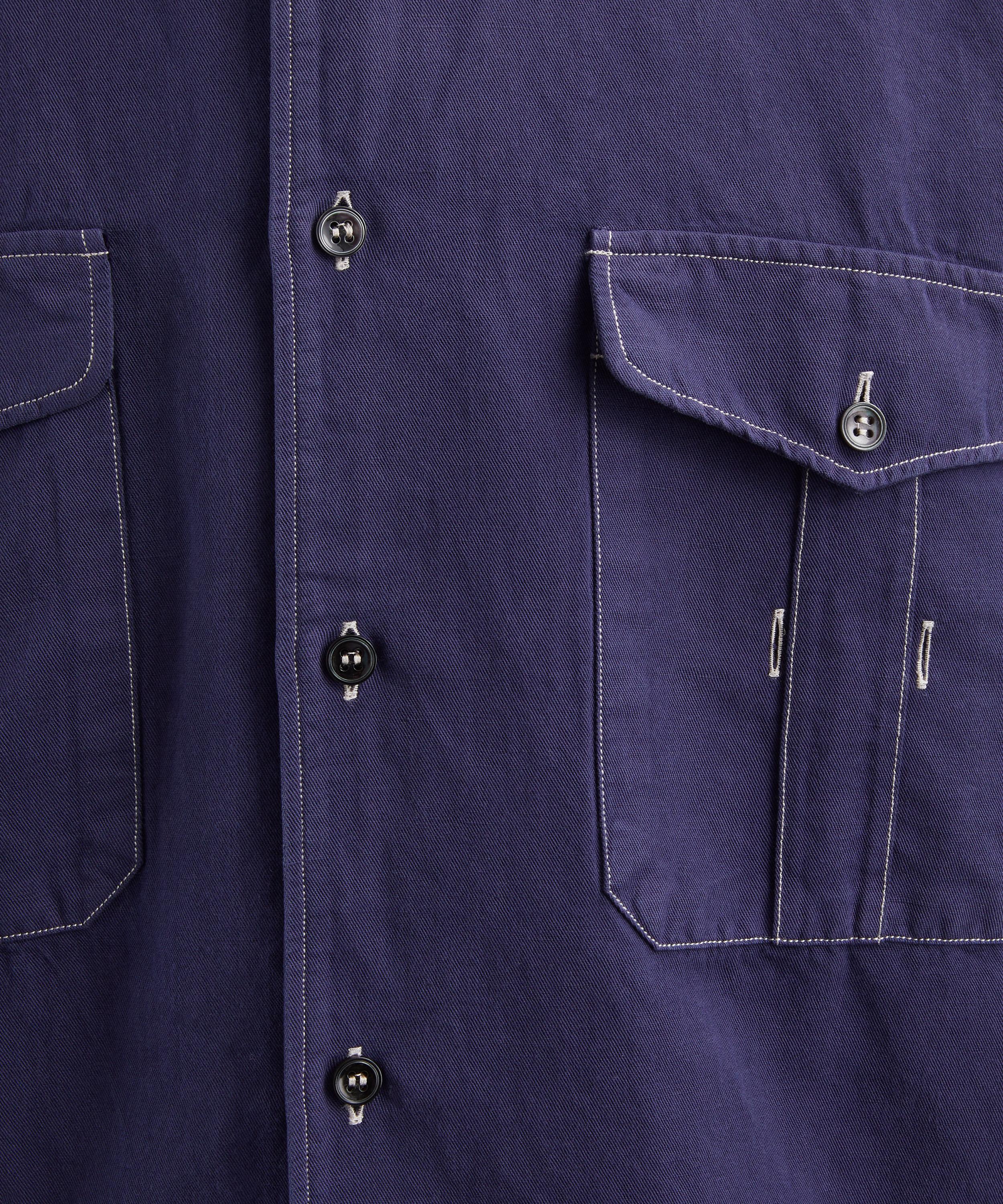 Studio Nicholson - Louro Indigo Shirt image number 4