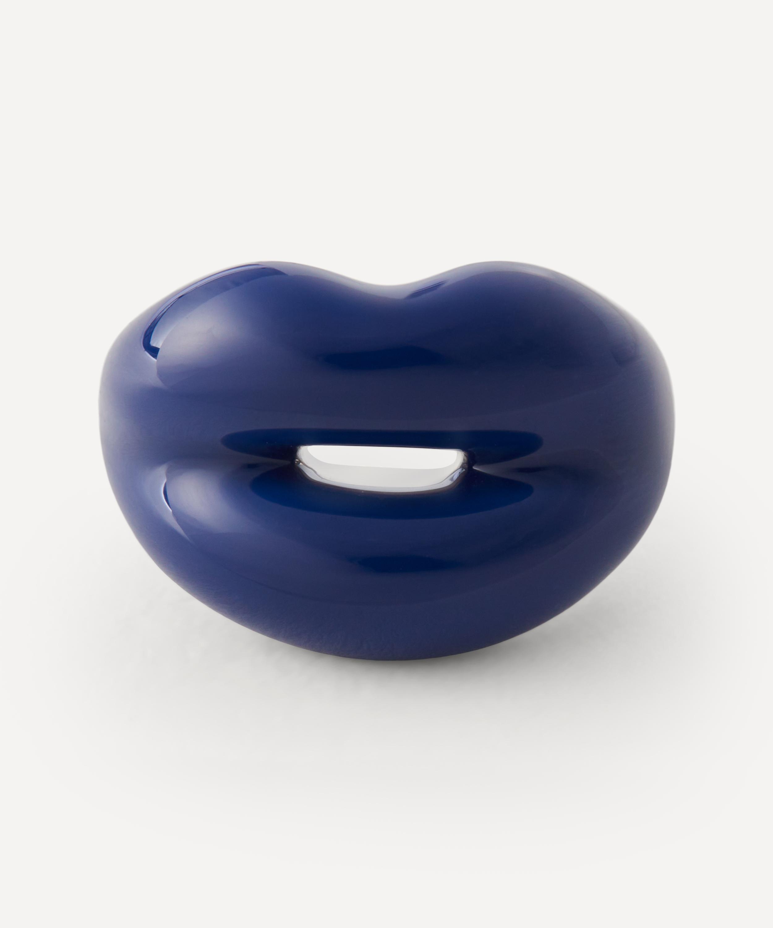 Solange Azagury-Partridge - Sterling Silver Royal Blue Hotlips Ring