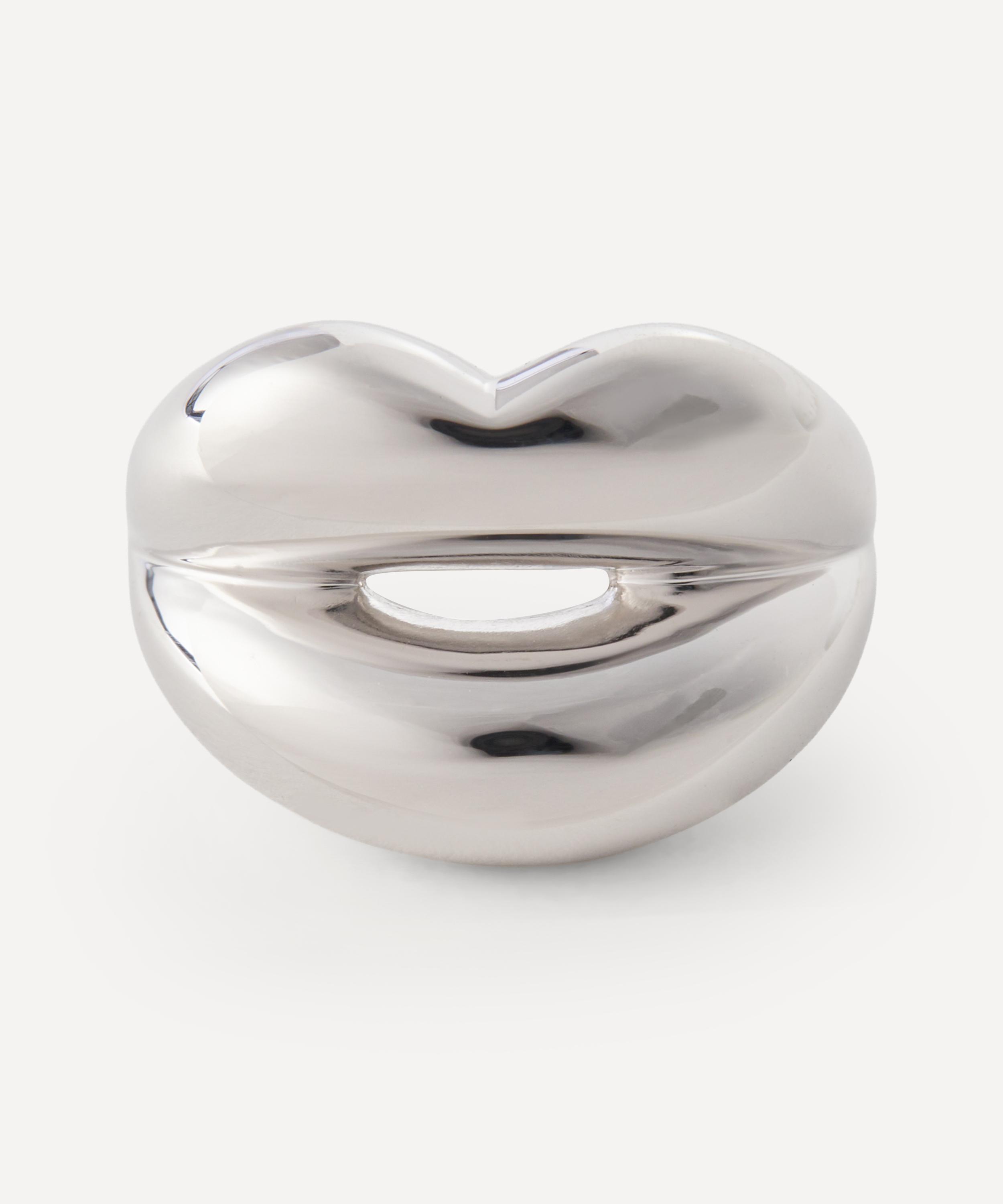 Solange Azagury-Partridge - Silver Hotlips Mirror Ring