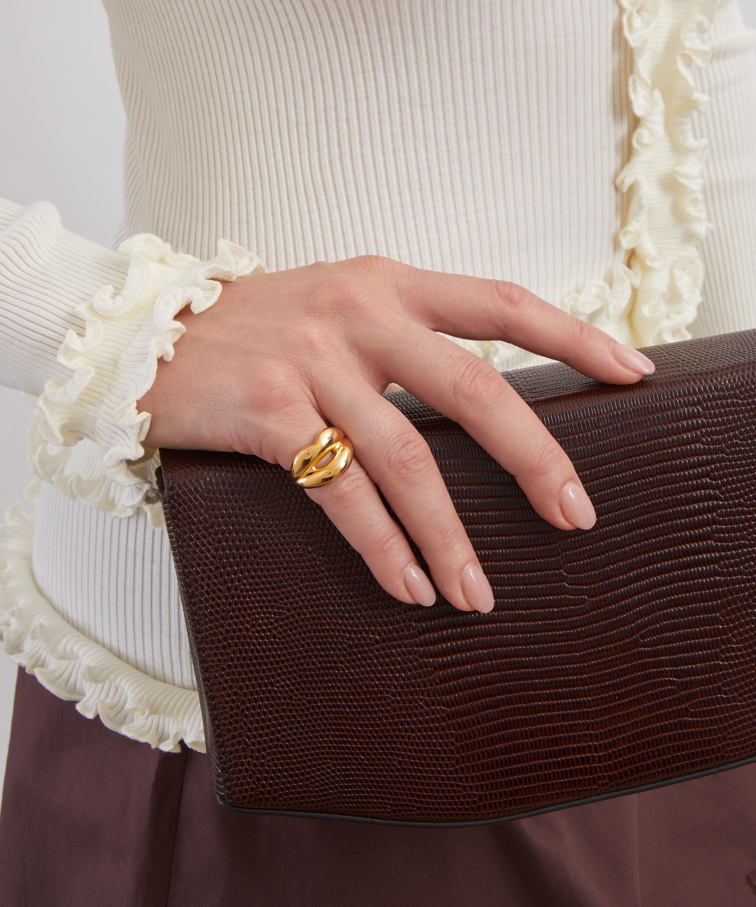 Solange Azagury-Partridge - 18ct Gold-Plated Vermeil Silver Hotlips Ring image number 0