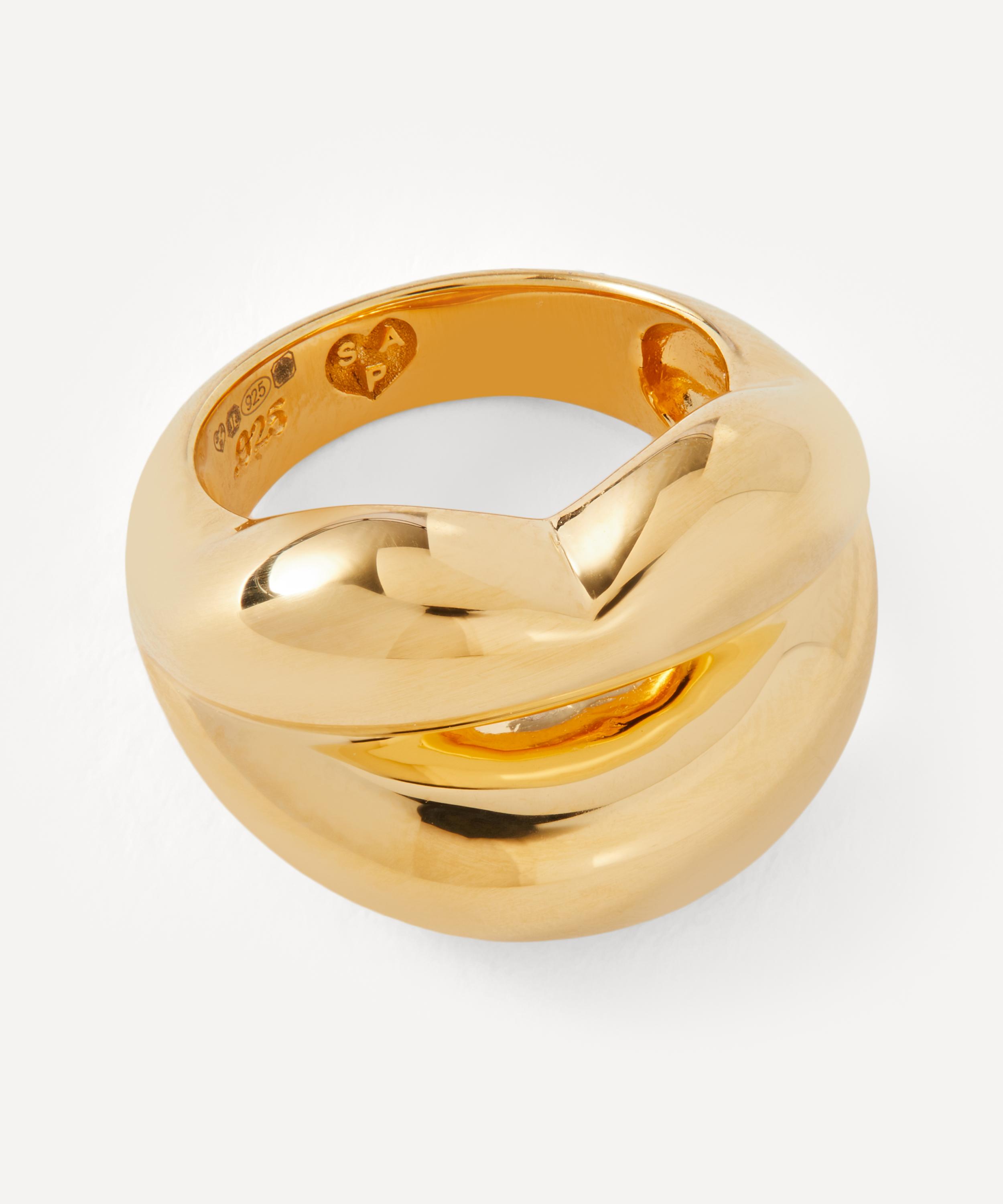 Solange Azagury-Partridge - 18ct Gold-Plated Vermeil Silver Hotlips Ring image number 1