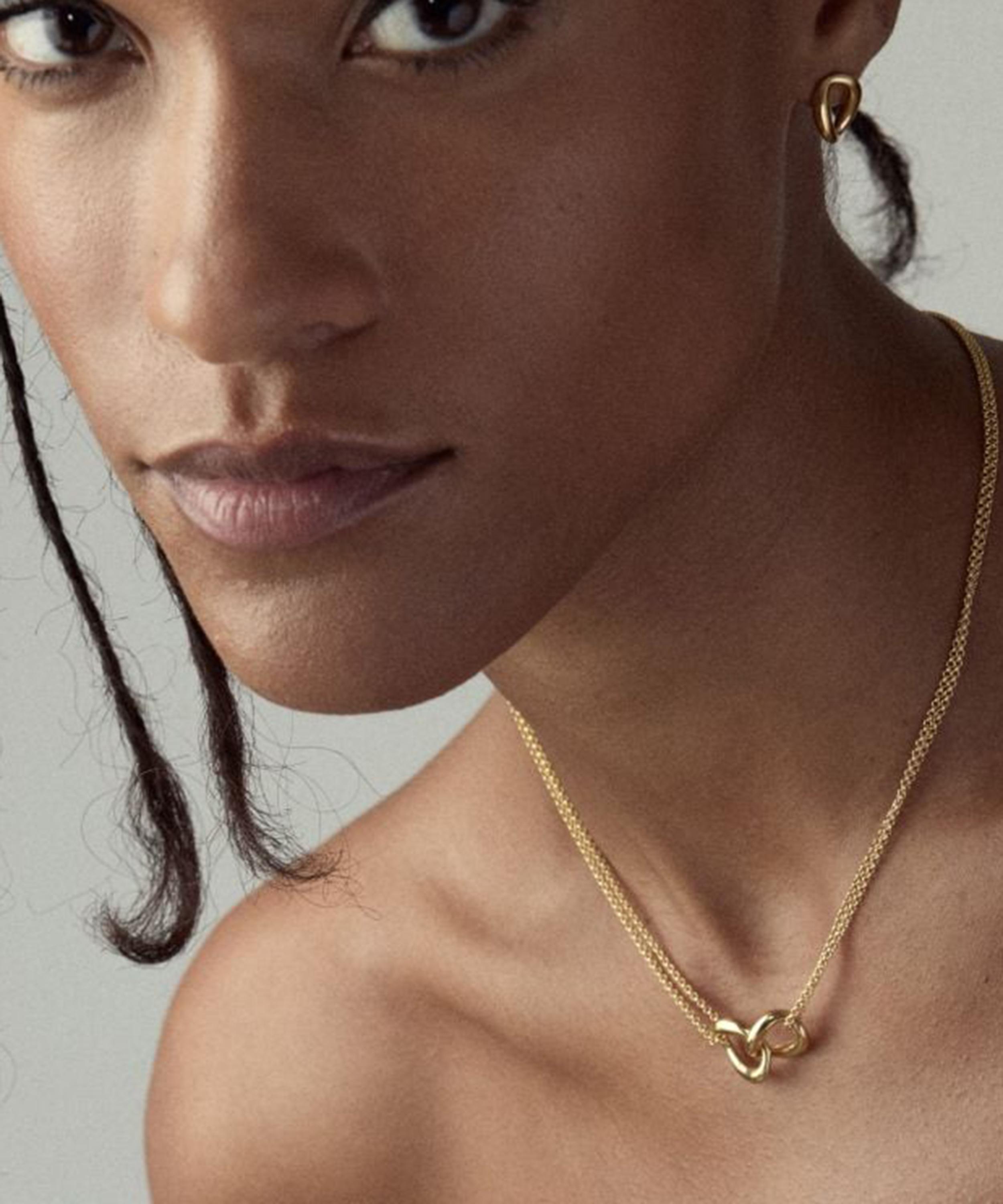 Dinny Hall - 18ct Gold-Plated Vermeil Silver Wave Stud Earrings image number 1