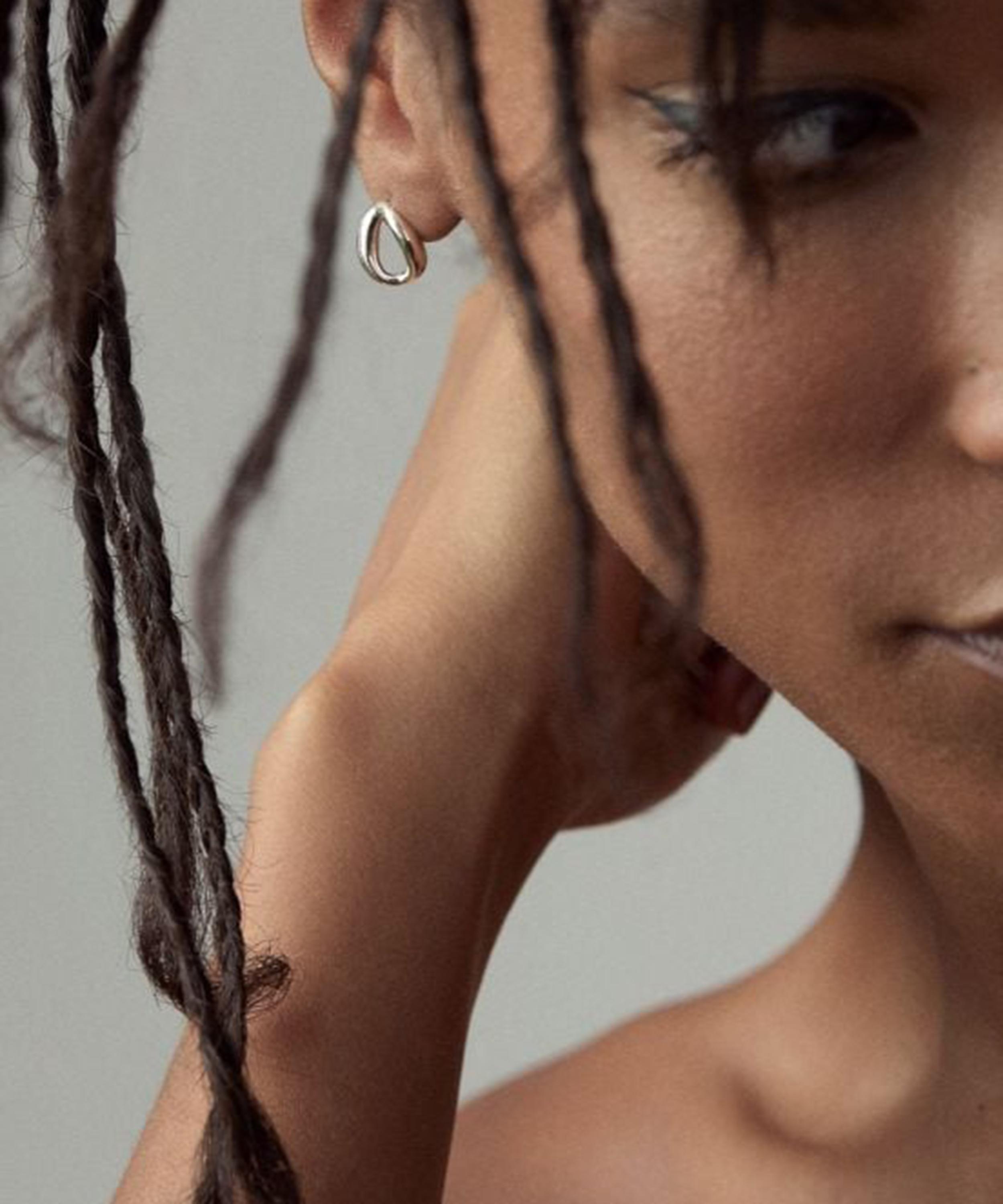 Dinny Hall - Sterling Silver Wave Stud Earrings image number 1