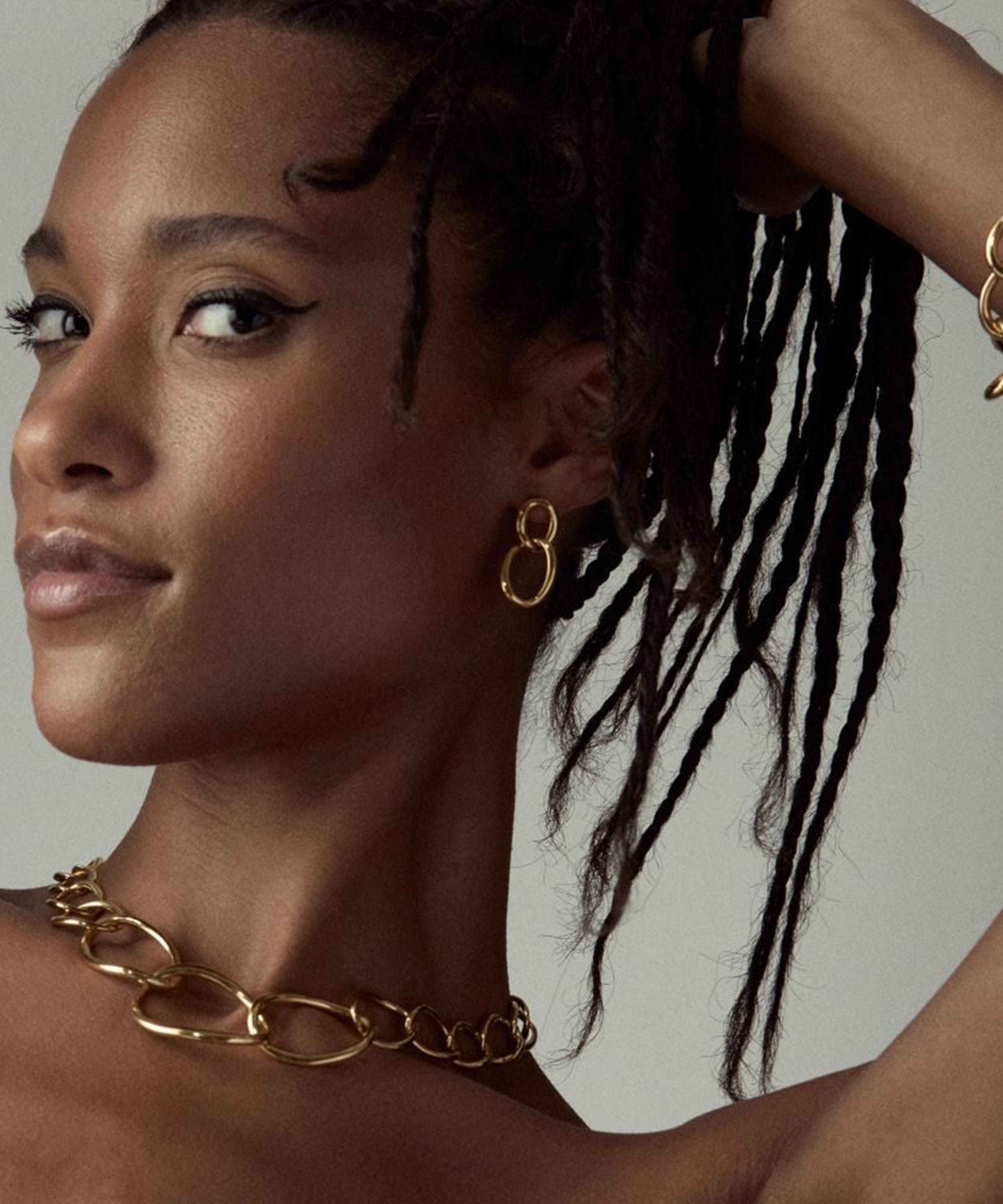 Dinny Hall - 18ct Gold-Plated Vermeil Silver Wave Chain Necklace image number 1