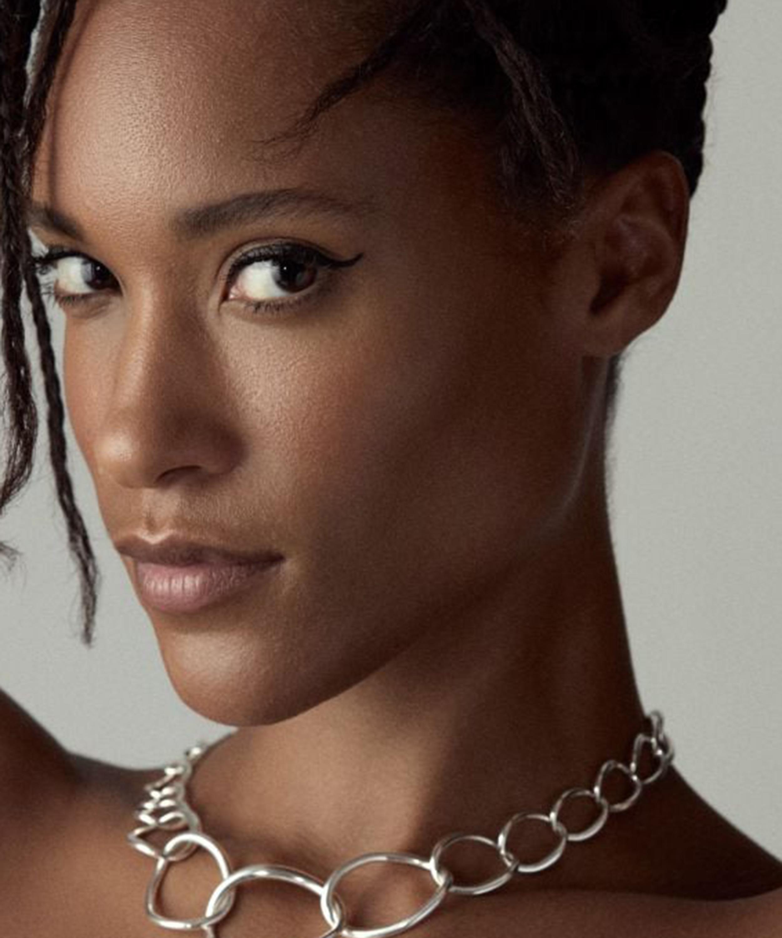 Dinny Hall - Sterling Silver Wave Chain Necklace image number 1