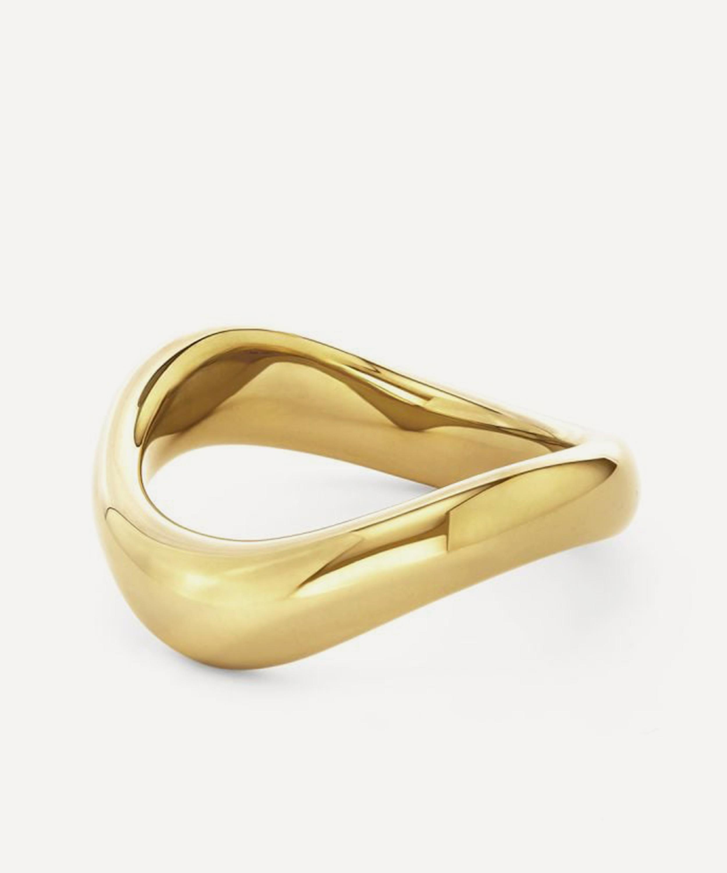 Dinny Hall - 18ct Gold-Plated Vermeil Silver Wave Ring