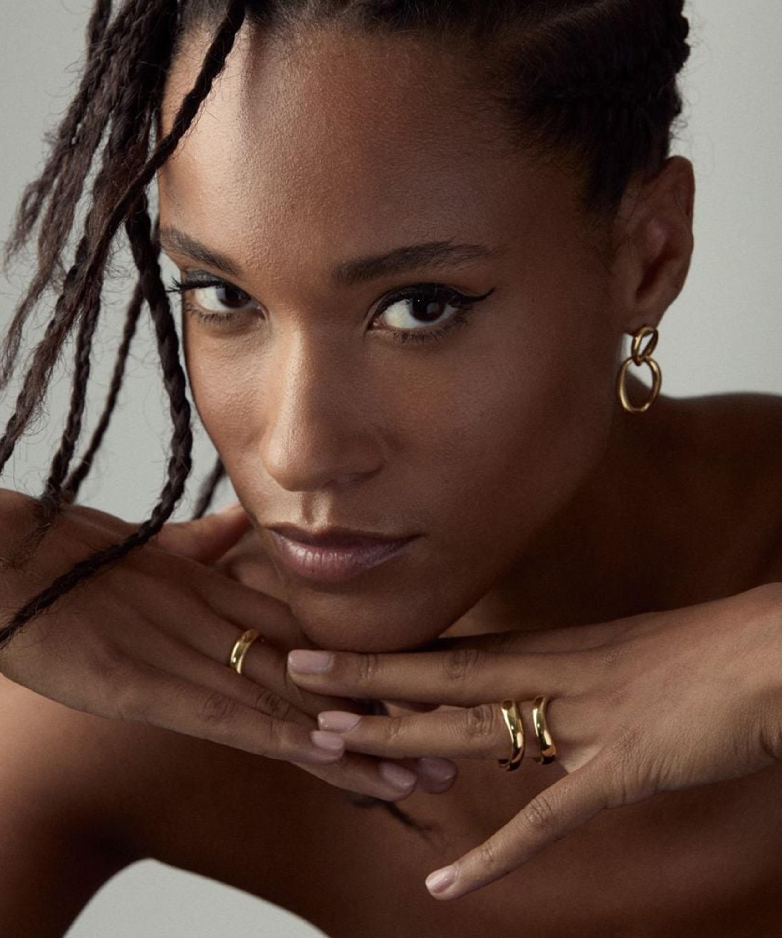 Dinny Hall - 18ct Gold-Plated Vermeil Silver Wave Ring image number 1