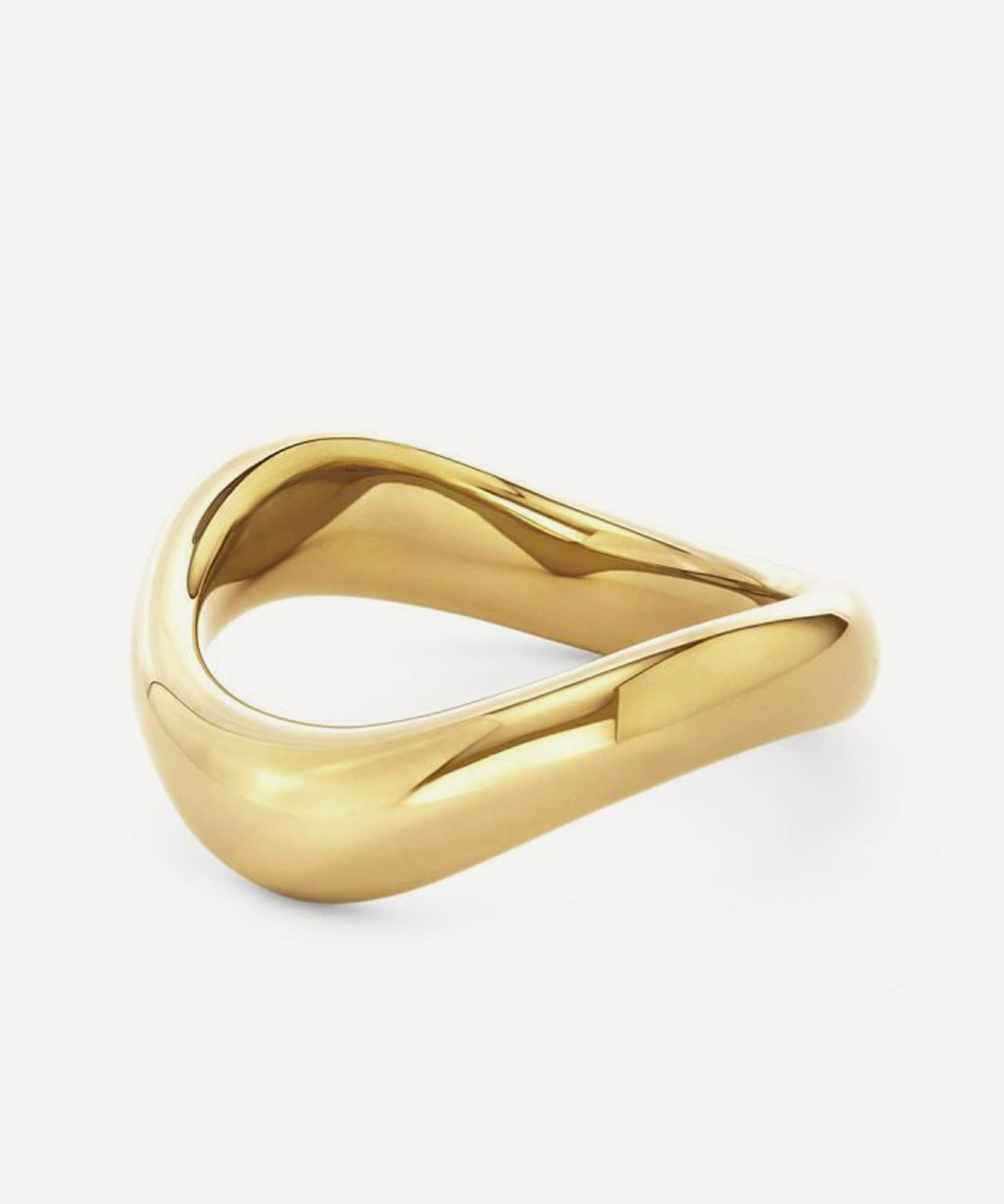 Dinny Hall - 18ct Gold-Plated Vermeil Silver Wave Ring