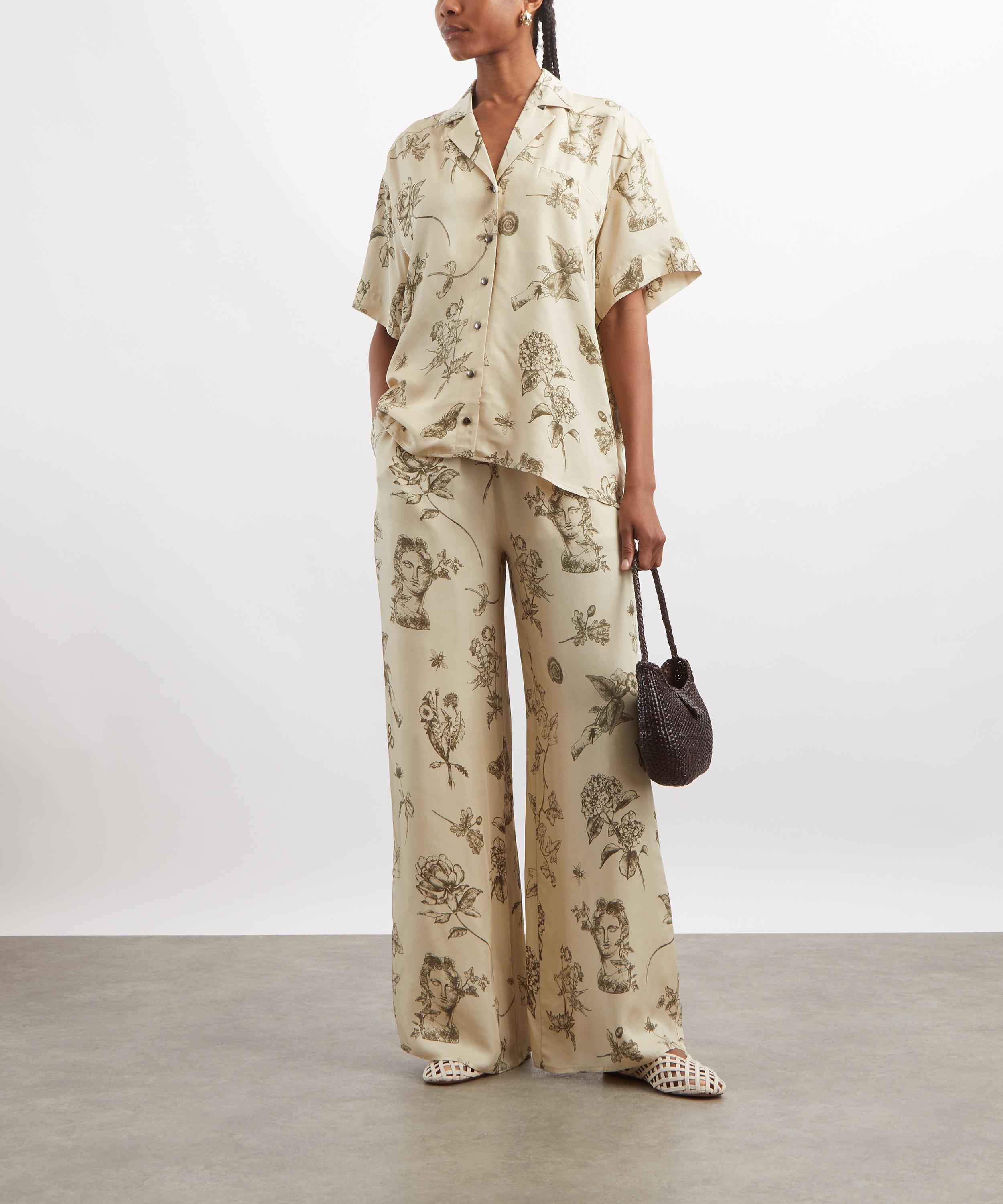 Ivy Oak - Pia Ecru Wide-Leg Trousers&nbsp; image number 1