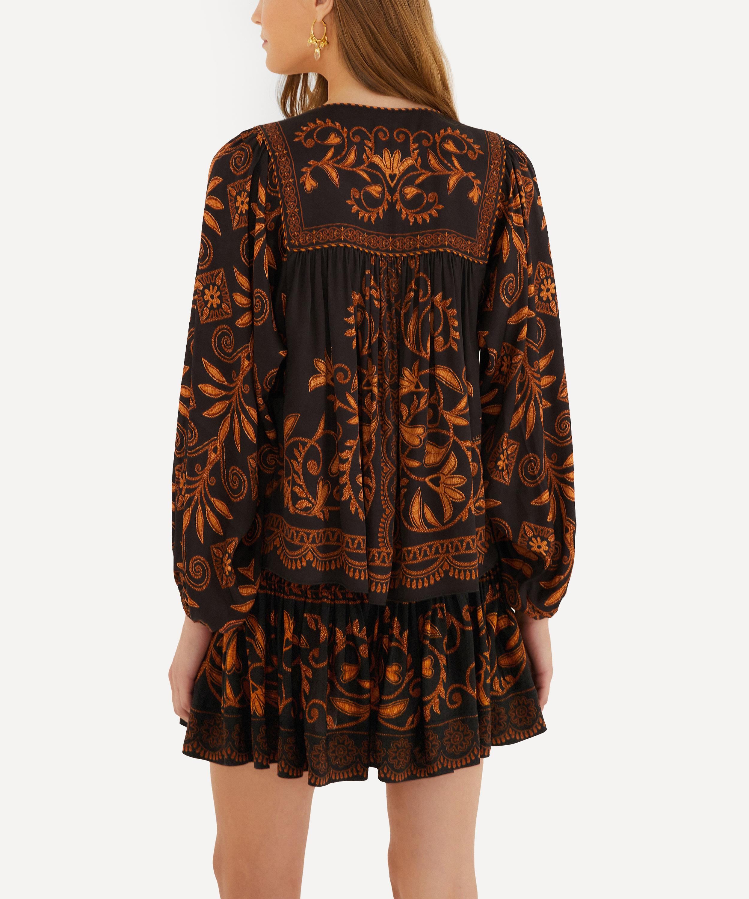 FARM Rio - Black Cornely Ainika Blouse image number 1