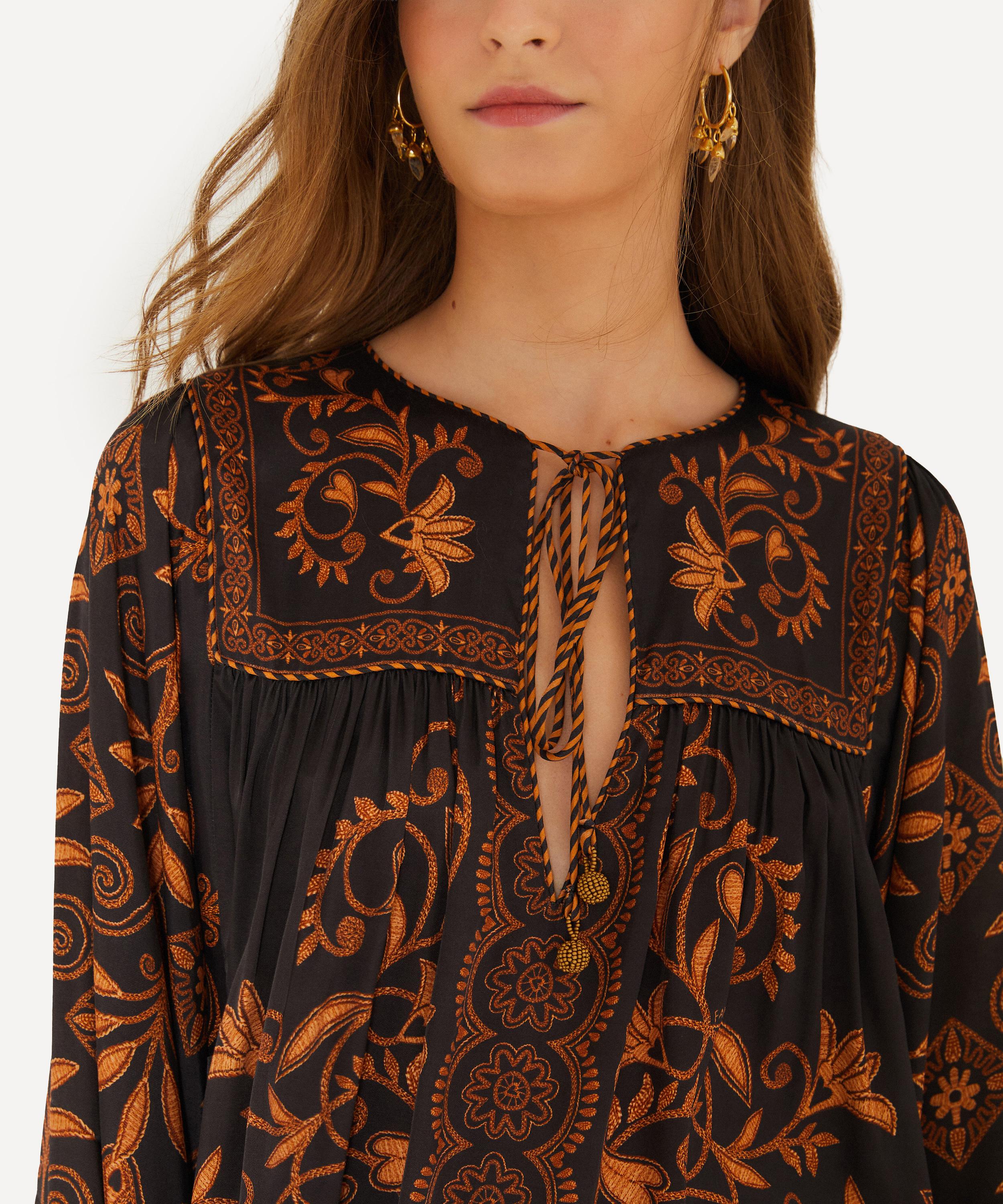 FARM Rio - Black Cornely Ainika Blouse image number 2