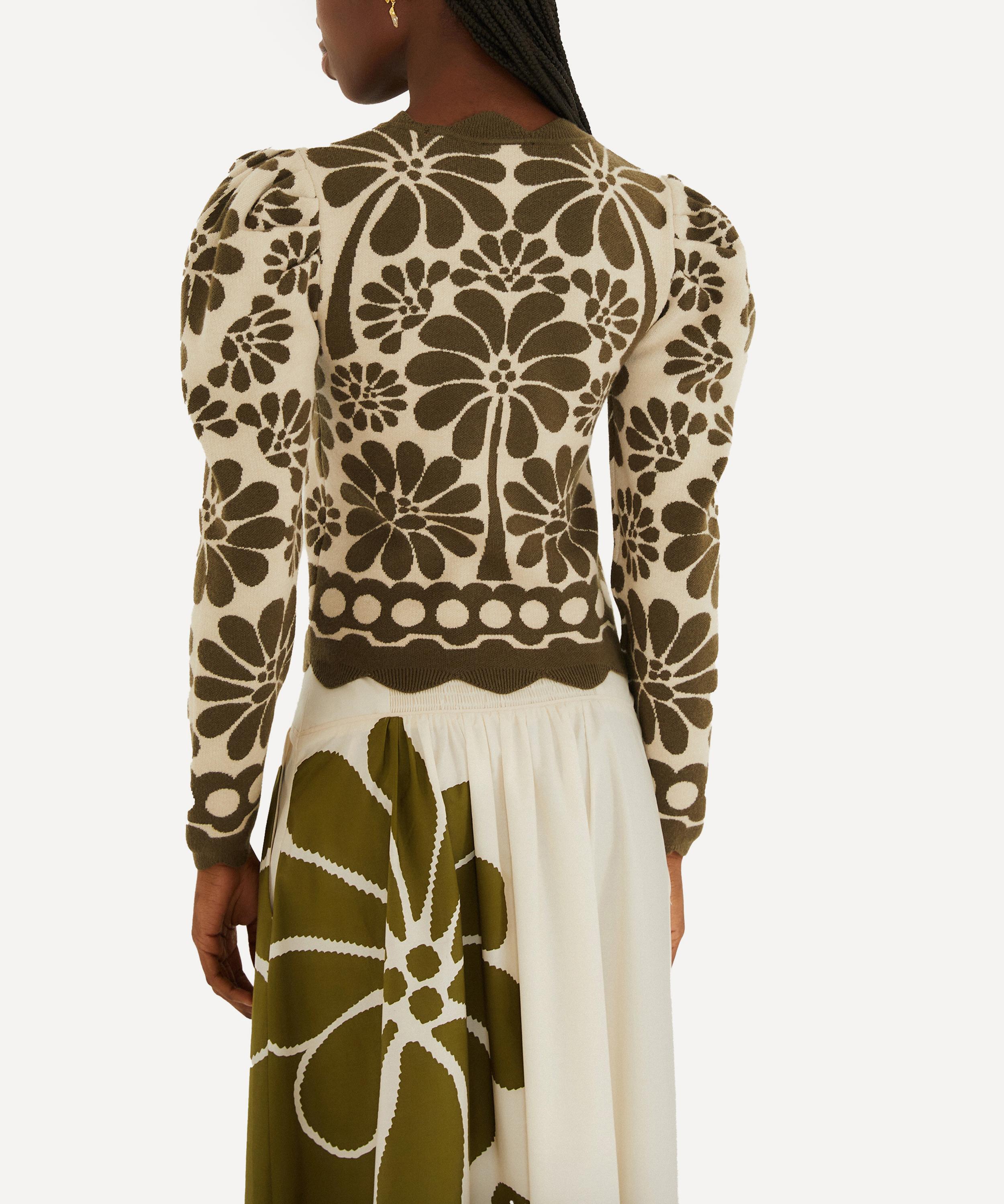 FARM Rio - Green Palermo Knit Top image number 1