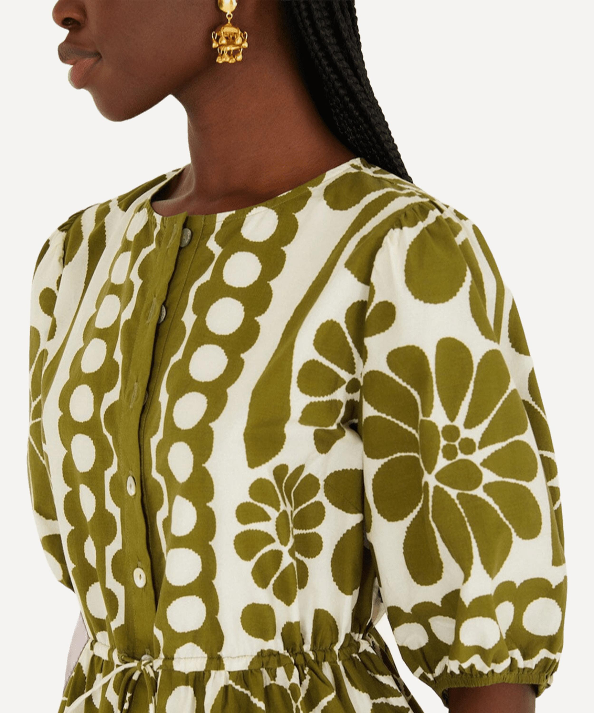 FARM Rio - Green Palermo Drawstring Blouse image number 1