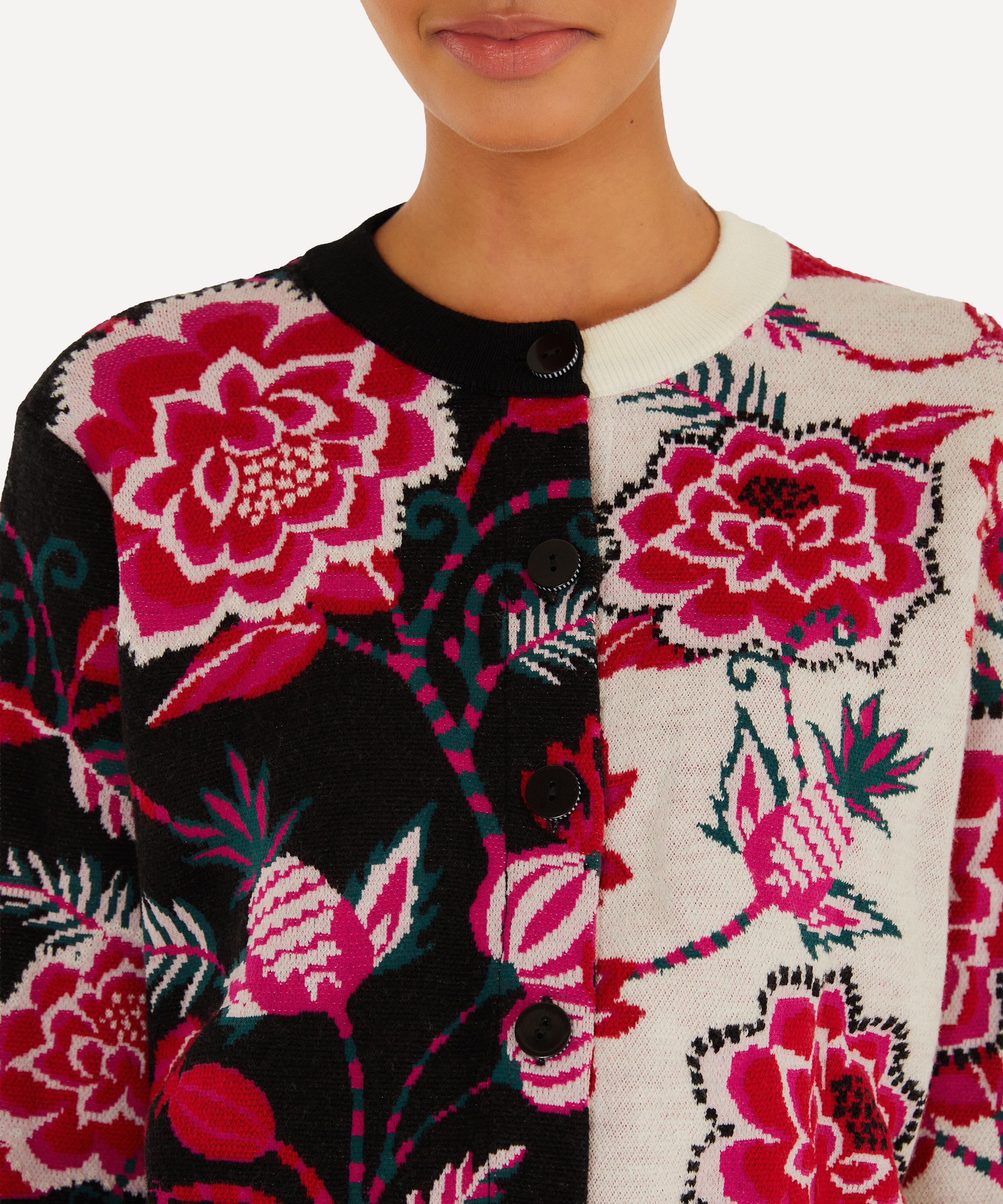 FARM Rio - Winter Garden Mixed Knit Cardigan image number 2