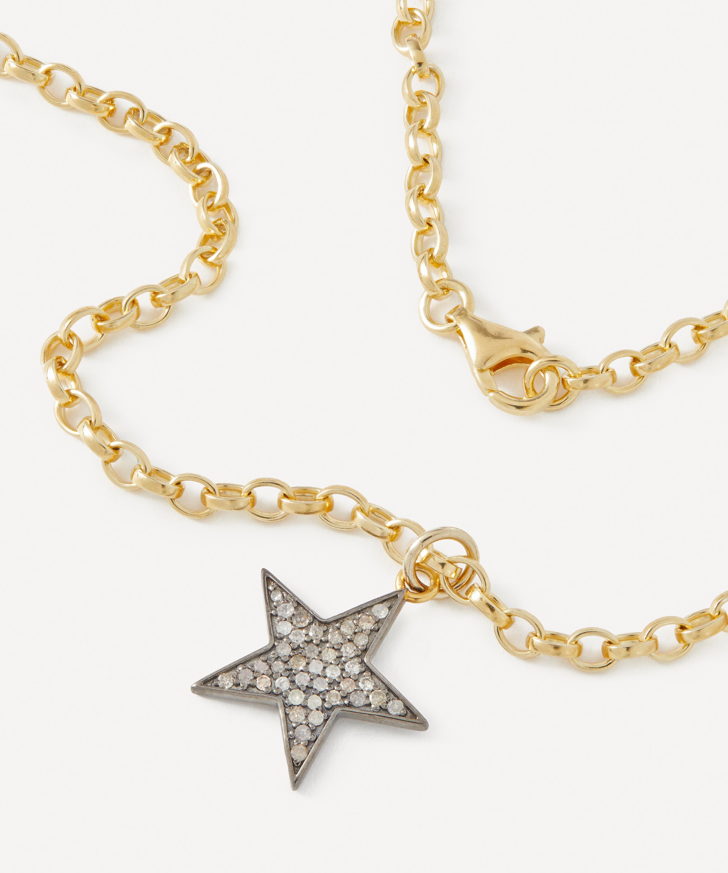 Kirstie Le Marque - Mixed Metal Diamond Classic Chunky Star Pendant Necklace image number 2