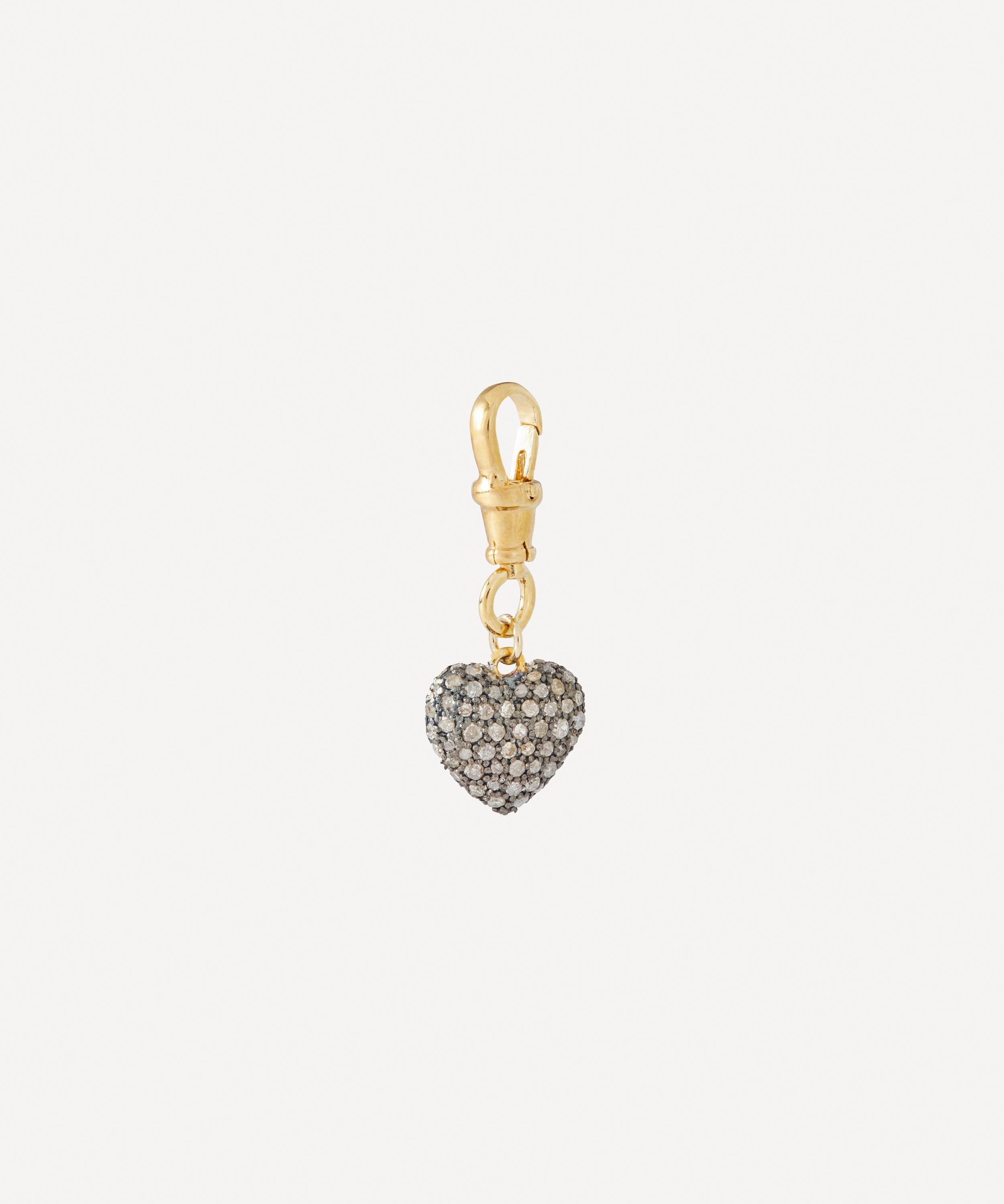 Kirstie Le Marque - Gold-Plated Diamond Cushion Heart Pendant